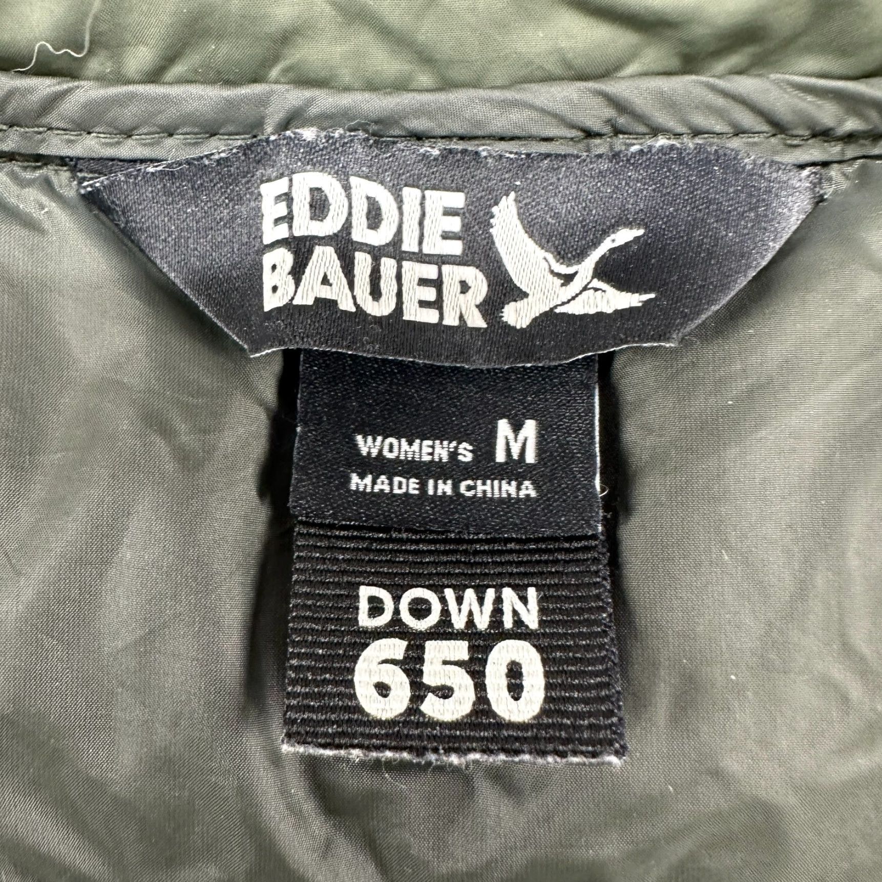 Eddie Bauer VINTAGE Eddie Bauer Vest Womens M Green Puffer Insulated Full Zip Feather Down EB650 Size M / US 6-8 / IT 42-44 - 4 Thumbnail