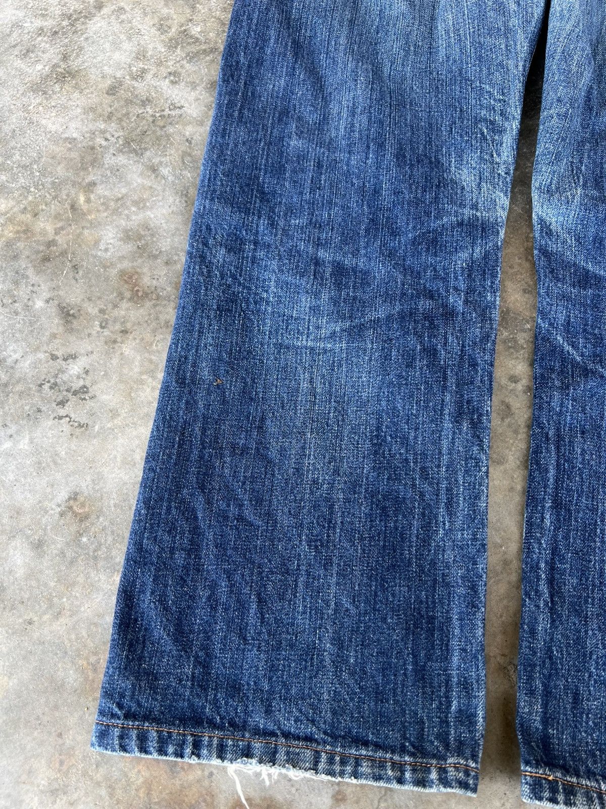 Big John × Japanese Brand 💥Baggy💥Vintage Big John Extra Blue Jean Size US 32 / EU 48 - 13 Thumbnail
