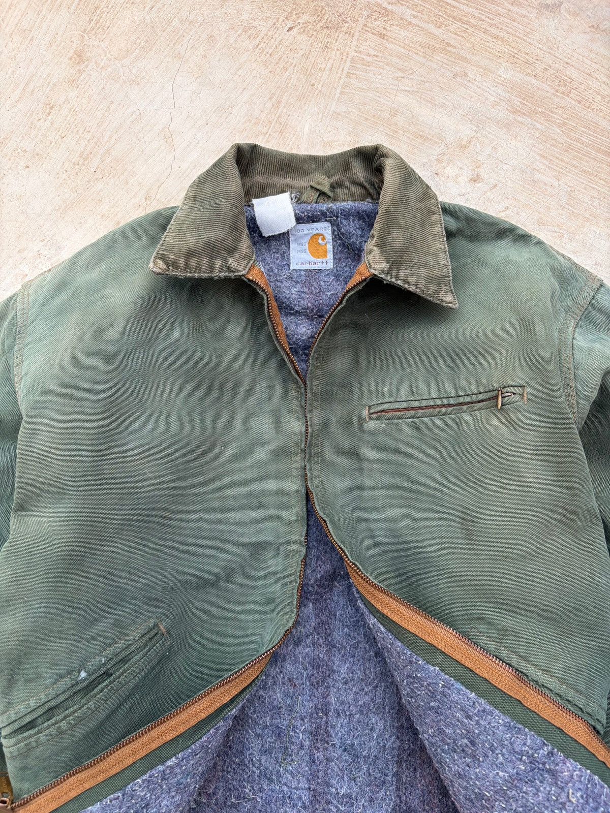 Carhartt Vintage 80s Carhartt Detroit Jacket 100th Anniversary Size US L / EU 52-54 / 3 - 3 Thumbnail