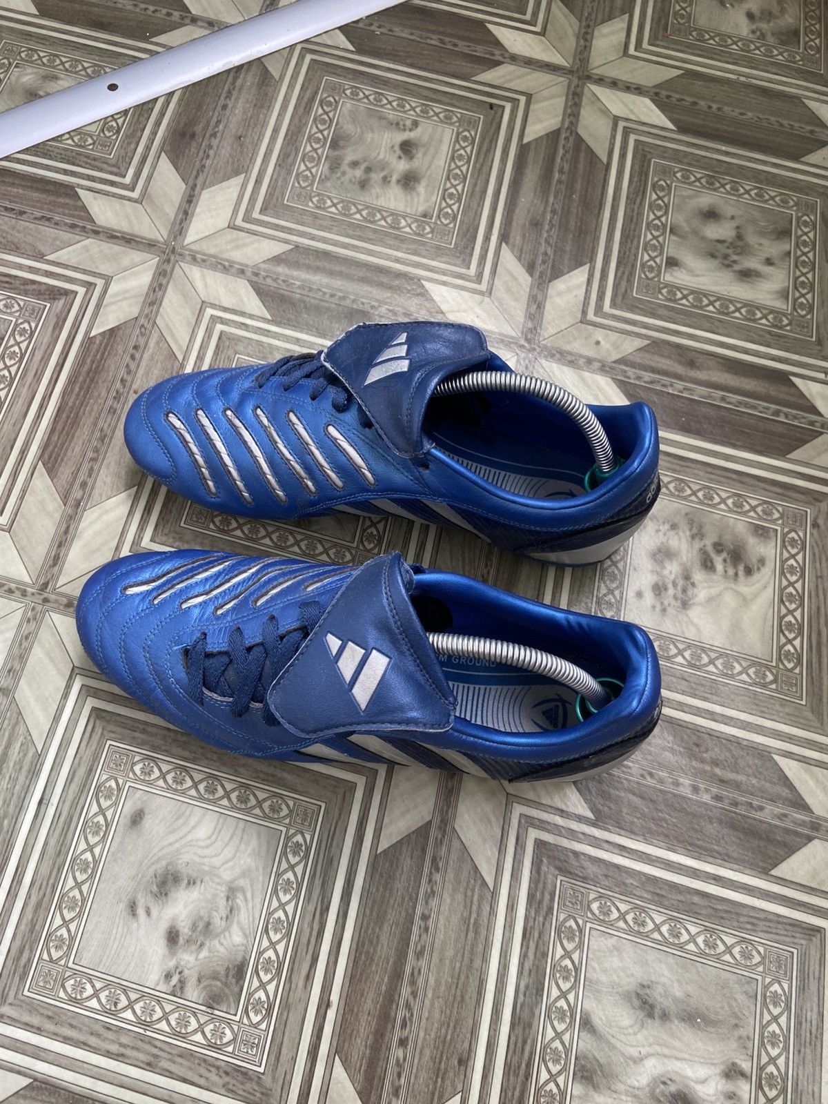 Adidas × Vintage Vintage 2005 Adidas Predator Absolute TRX FG (Blue/Silver) Size US 10 / EU 43 - 4 Thumbnail