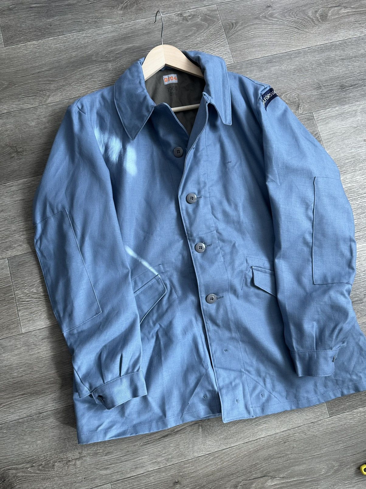 Other 🫧Vintage 1969 Swedish Civil Defence M59 Jacket Military D104 Size US L / EU 52-54 / 3 - 7 Thumbnail