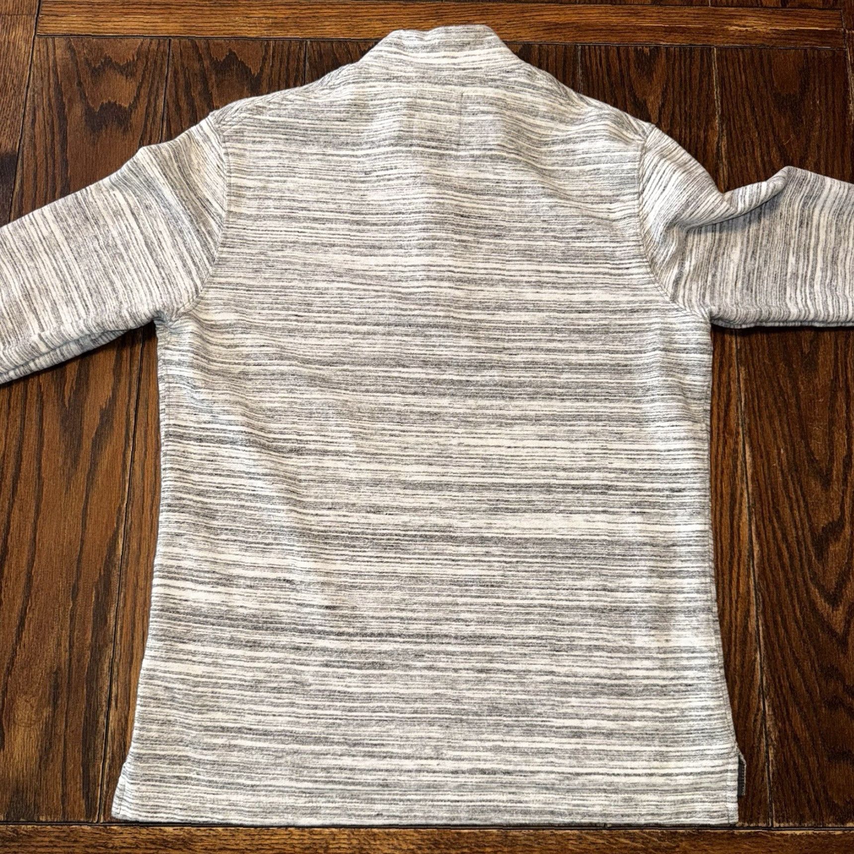 Relwen Relwen Sweater Men’s Gray Mock Neck Terry 1/4 Button French Loop Size Medium Size US L / EU 52-54 / 3 - 6 Thumbnail