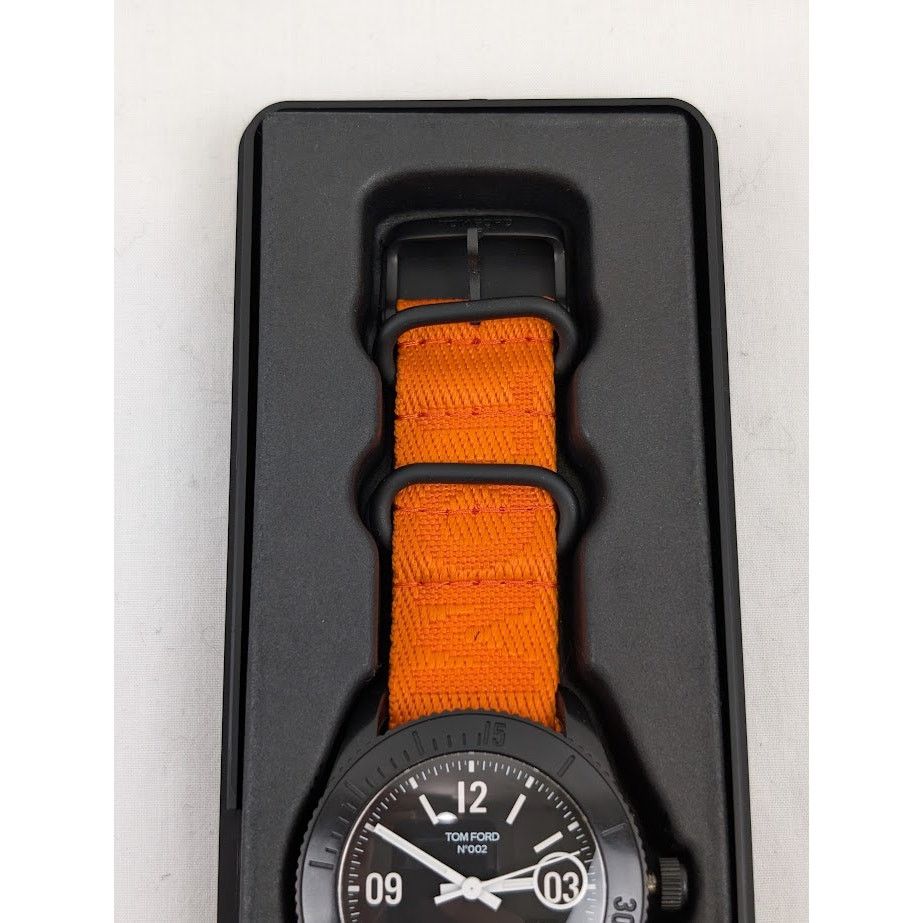 Tom Ford o1rshd1 Size: OS / Plastic Large Case Sports Watch in Orange Size ONE SIZE - 6 Thumbnail