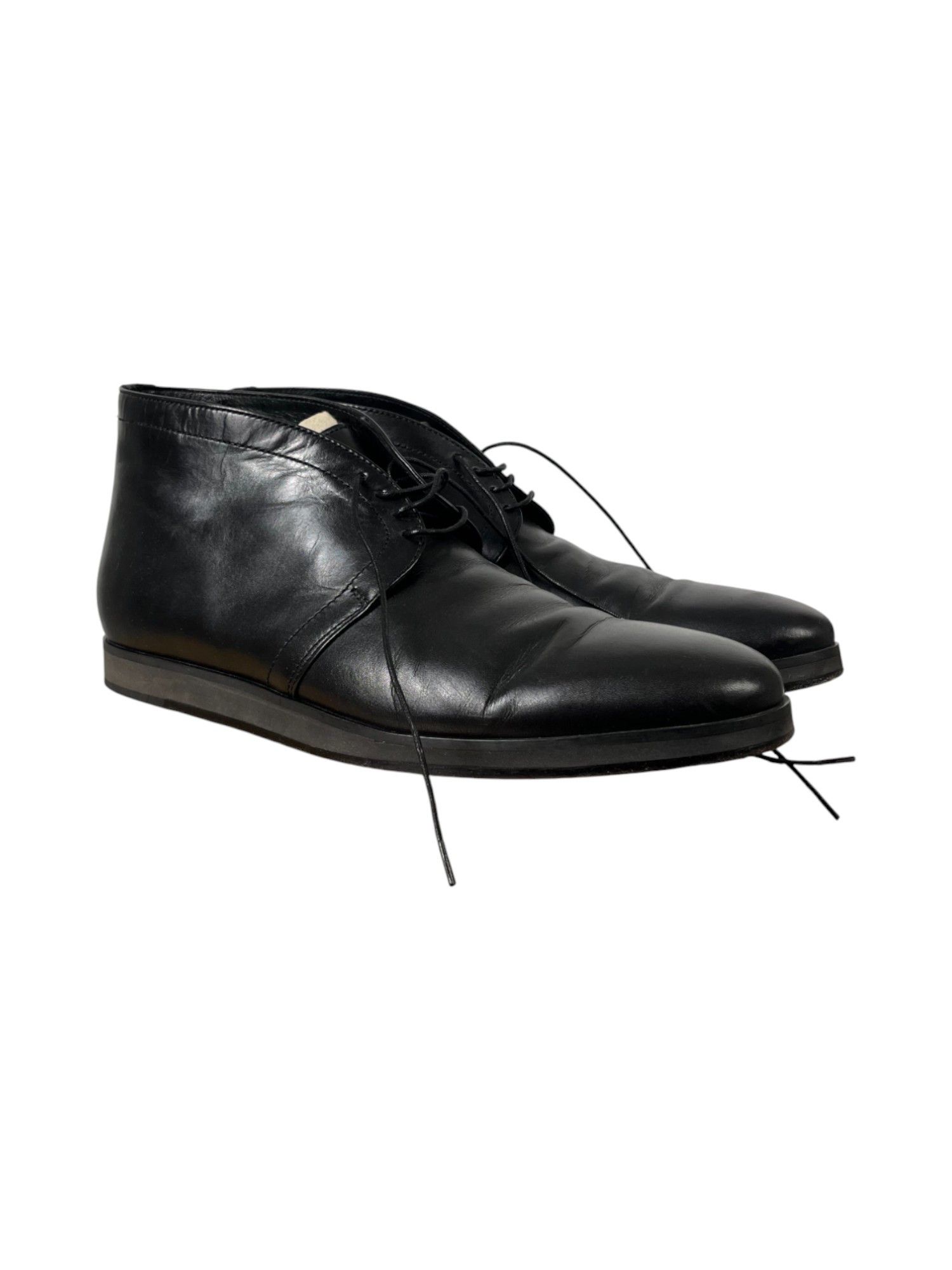 Dirk Bikkembergs 2000's Black Leather Lace Up Boots Size US 8 / EU 41 - 1 Thumbnail