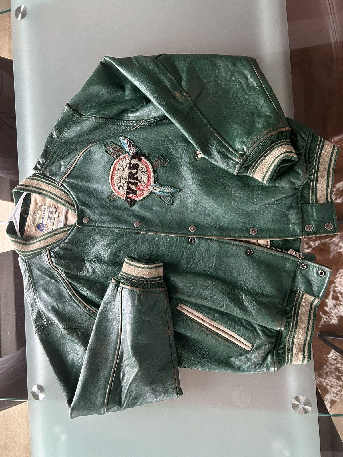 Avirex Rare 90s Avirex leather bomber jacket | Grailed