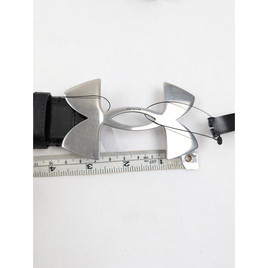 Balenciaga × Under Armour o1rshd1 Q:3 / Size: 85 CM / Calf Plutone Belt in Black Size 34 - 13 Thumbnail