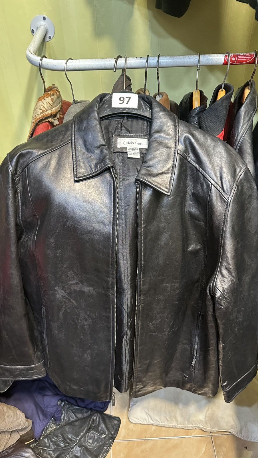 Calvin Klein Calvin Klein leather jacket 🥂 Size US XL / EU 56 / 4 - 1 Thumbnail