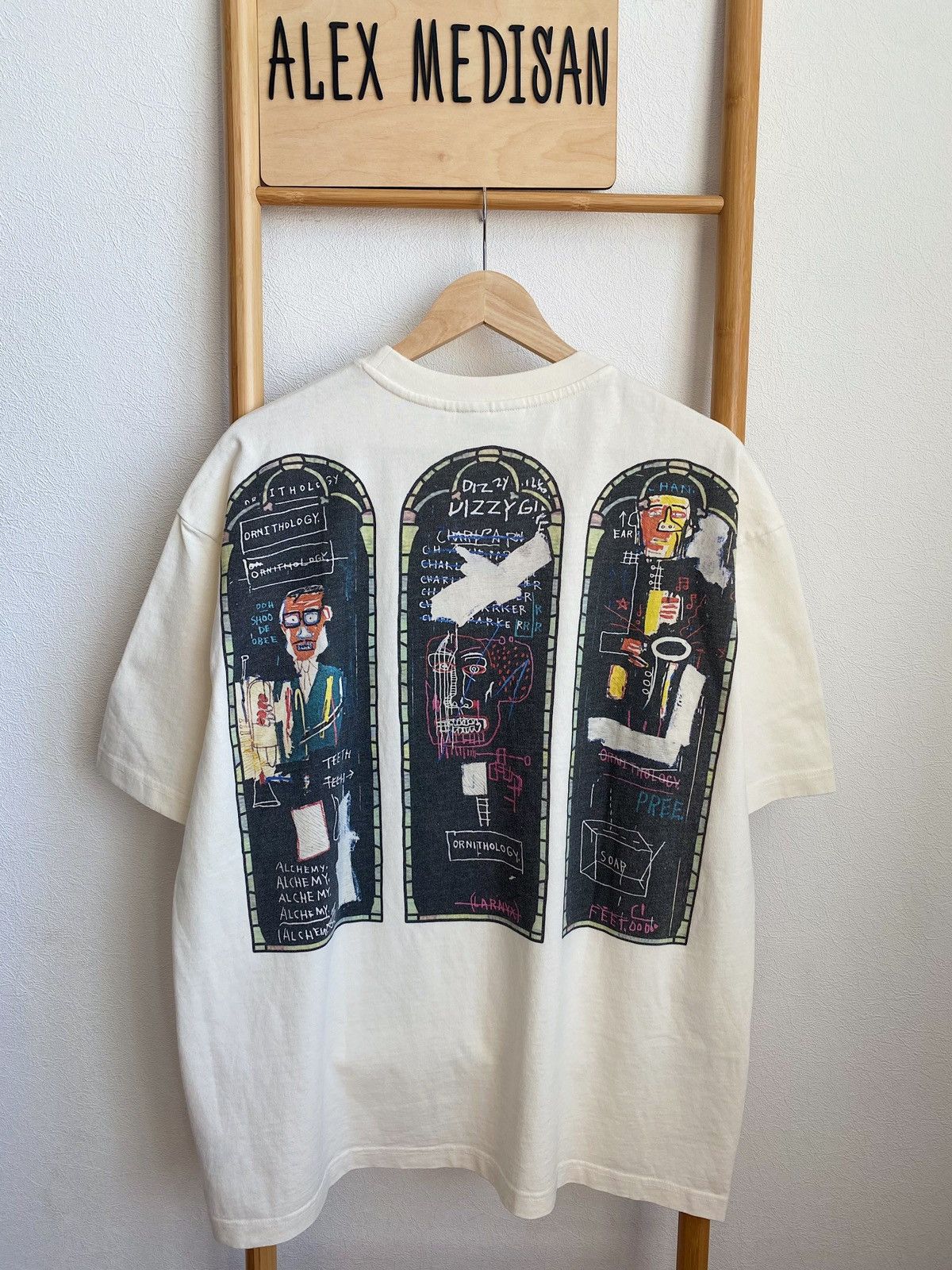 H&M × Jean-Michel Basquiat × Who Decides War WHO DECIDES WAR x BASQUIAT x H&M RELAXED FIT COTTON T-SHIRT Size US L / EU 52-54 / 3 - 11 Thumbnail