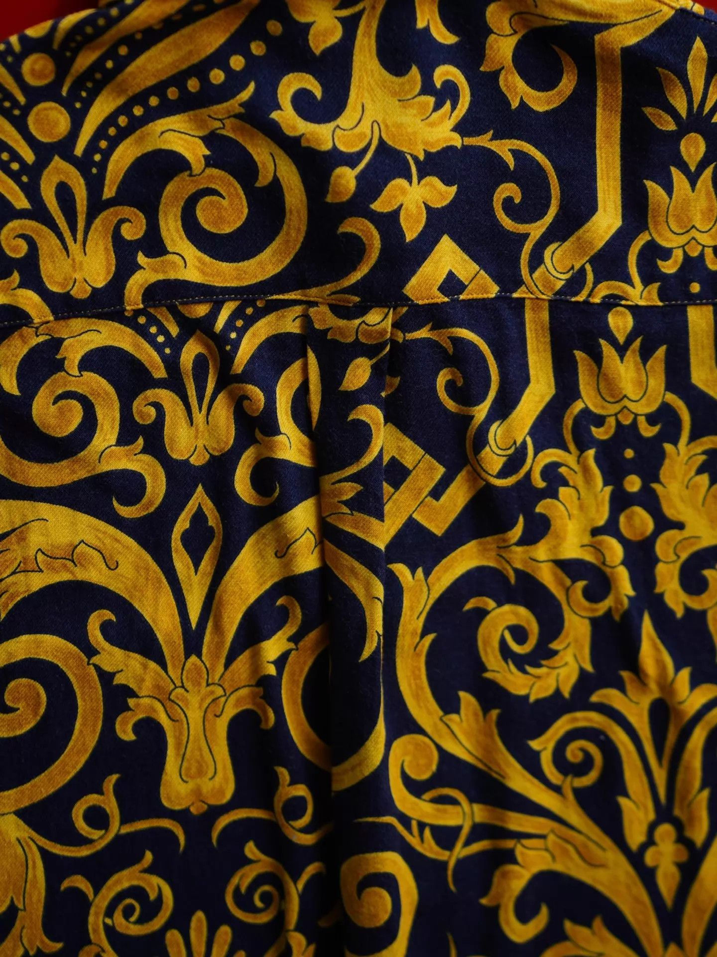 Ganni Gianni Versace Baroque Print Relaxed Italian Shirt Size XXS / US 00 / IT 34 - 6 Thumbnail