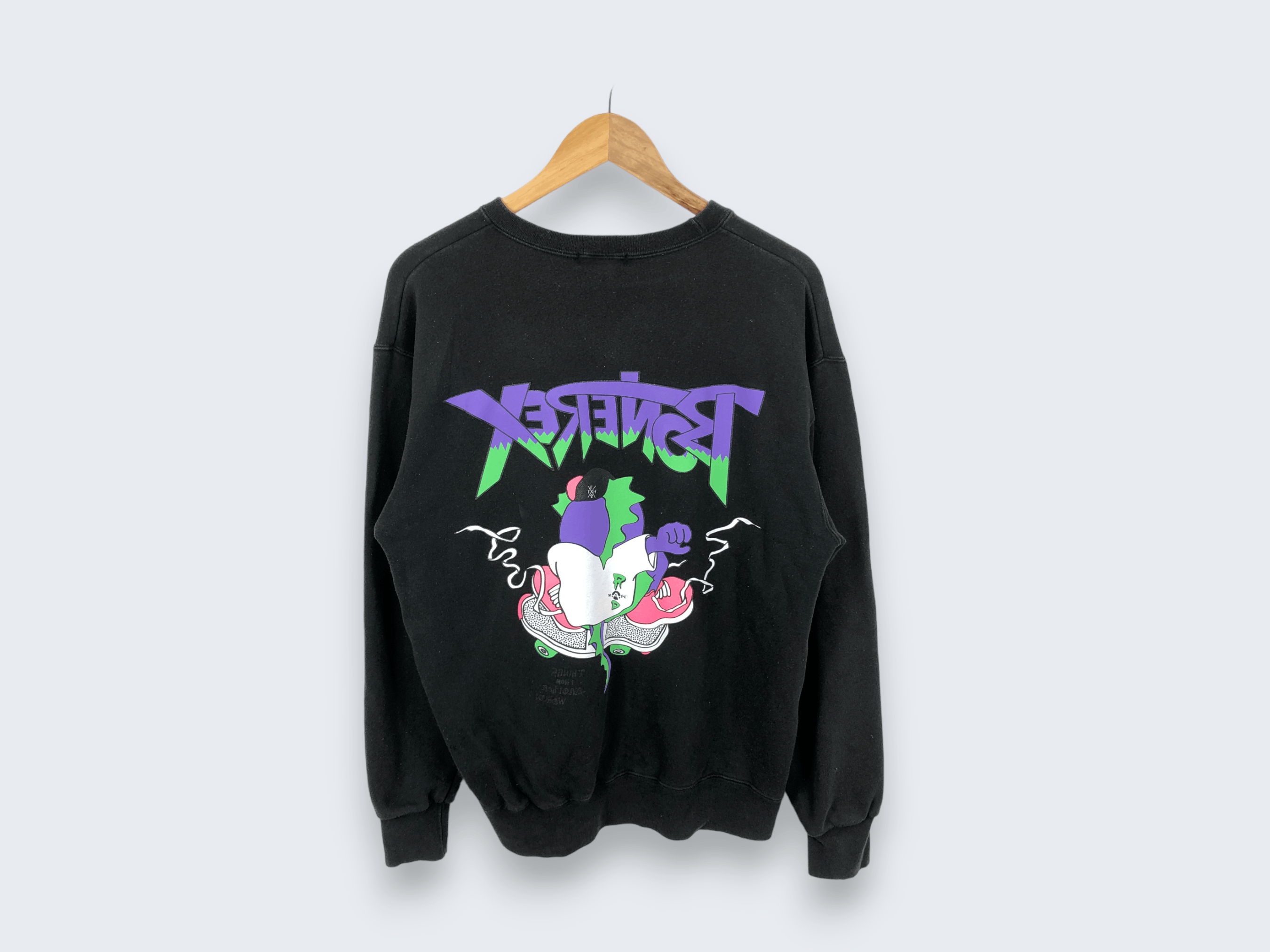 Japanese Brand × Vintage Vintage Bonerex Mirror Print Sweatshirt SWT123 Size US L / EU 52-54 / 3 - 2 Thumbnail