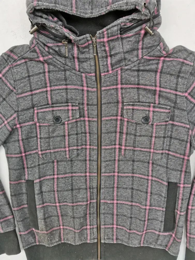 Japanese Brand Splendid Satisfaction Windowpane Hoodie Sweatshirt Size US L / EU 52-54 / 3 - 5 Thumbnail