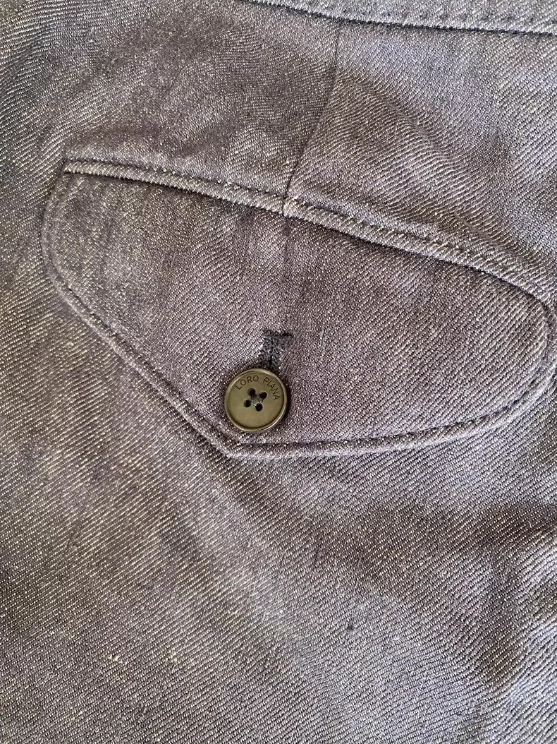 Loro Piana LORO PIANA Flax shorts with leather patch Size 25" / US 0 / IT 36 - 7 Thumbnail