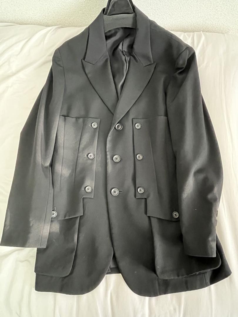 Yohji Yamamoto yohji yamamoto pour homme plush button stop JKT Size US M / EU 48-50 / 2 - 2 Thumbnail