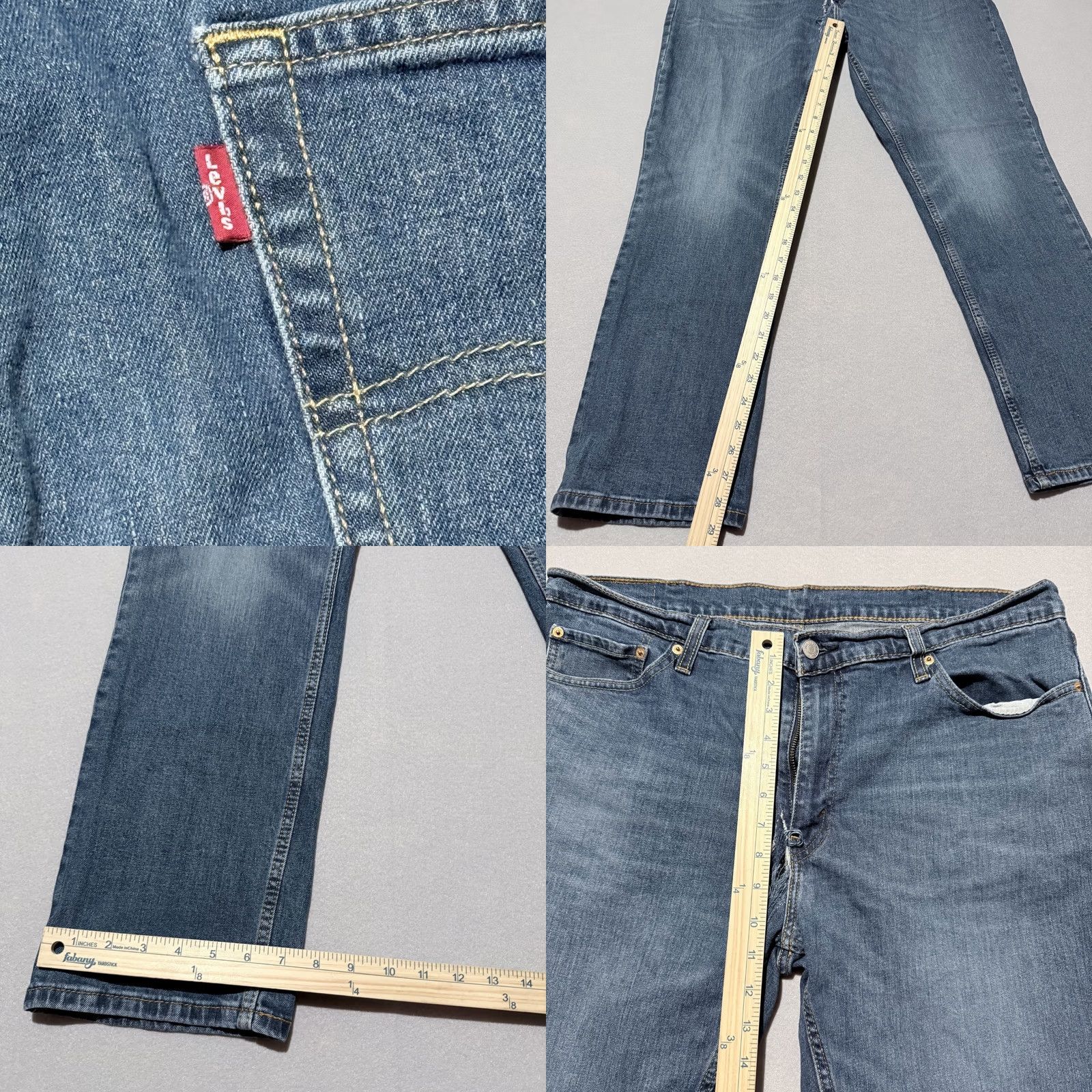 Levi's Levi's 511 Jeans Men Blue Denim Mid-Rise Straight 38X30 Classic 5-Pocket Fit - Flaws Size US 38 / EU 54 - 9 Thumbnail