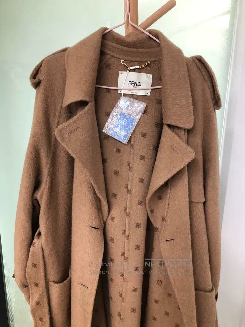 Fendi Fendi All-Print Coat Size XS / US 0-2 / IT 36-38 - 4 Thumbnail