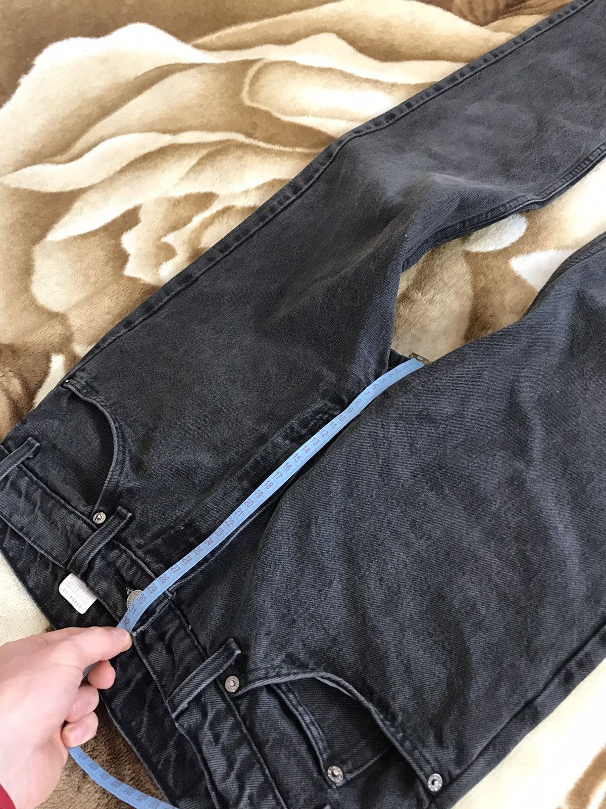 Levi's × Levi's Vintage Clothing × Vintage 🔥 90s LEVIS 505 Black 34x30 Denim Pants Jeans Regular Fit Size US 34 / EU 50 - 16 Thumbnail