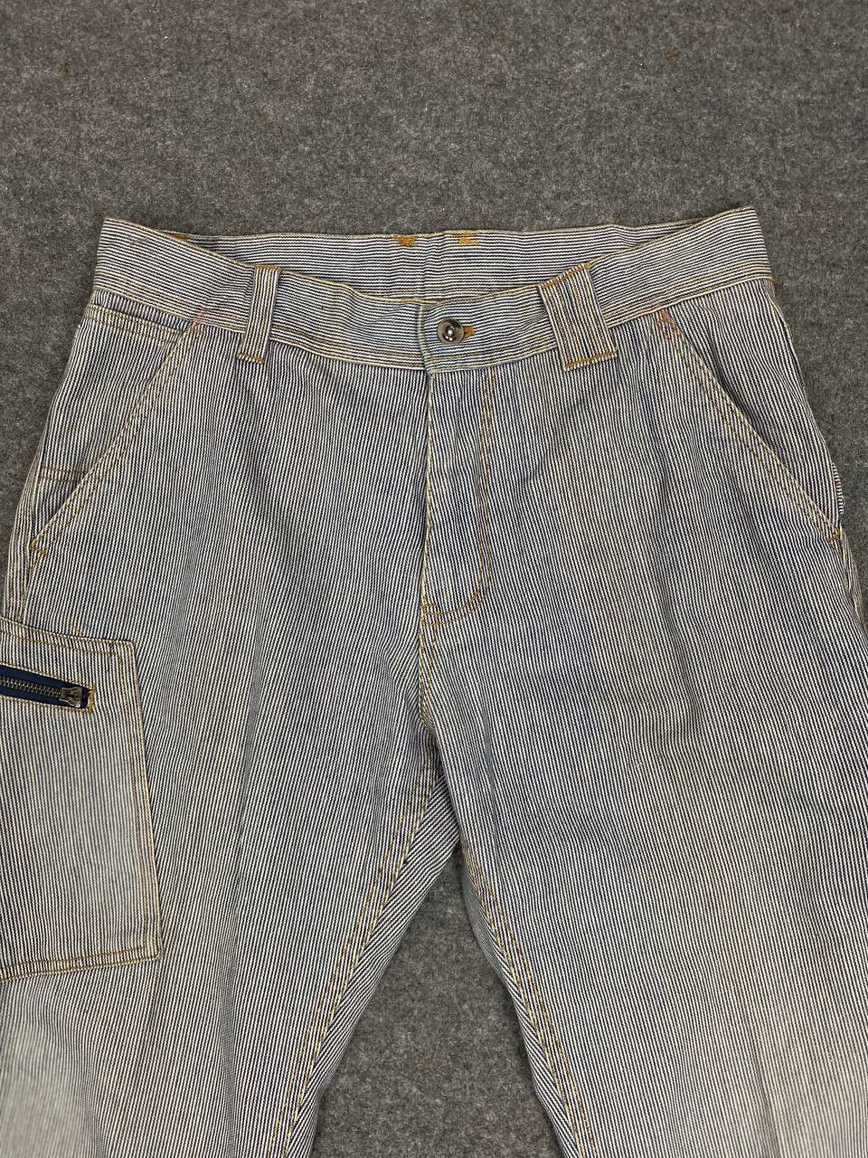 Japanese Brand vintage japanese brands hickory stripe carpenter pants Size US 34 / EU 50 - 7 Thumbnail