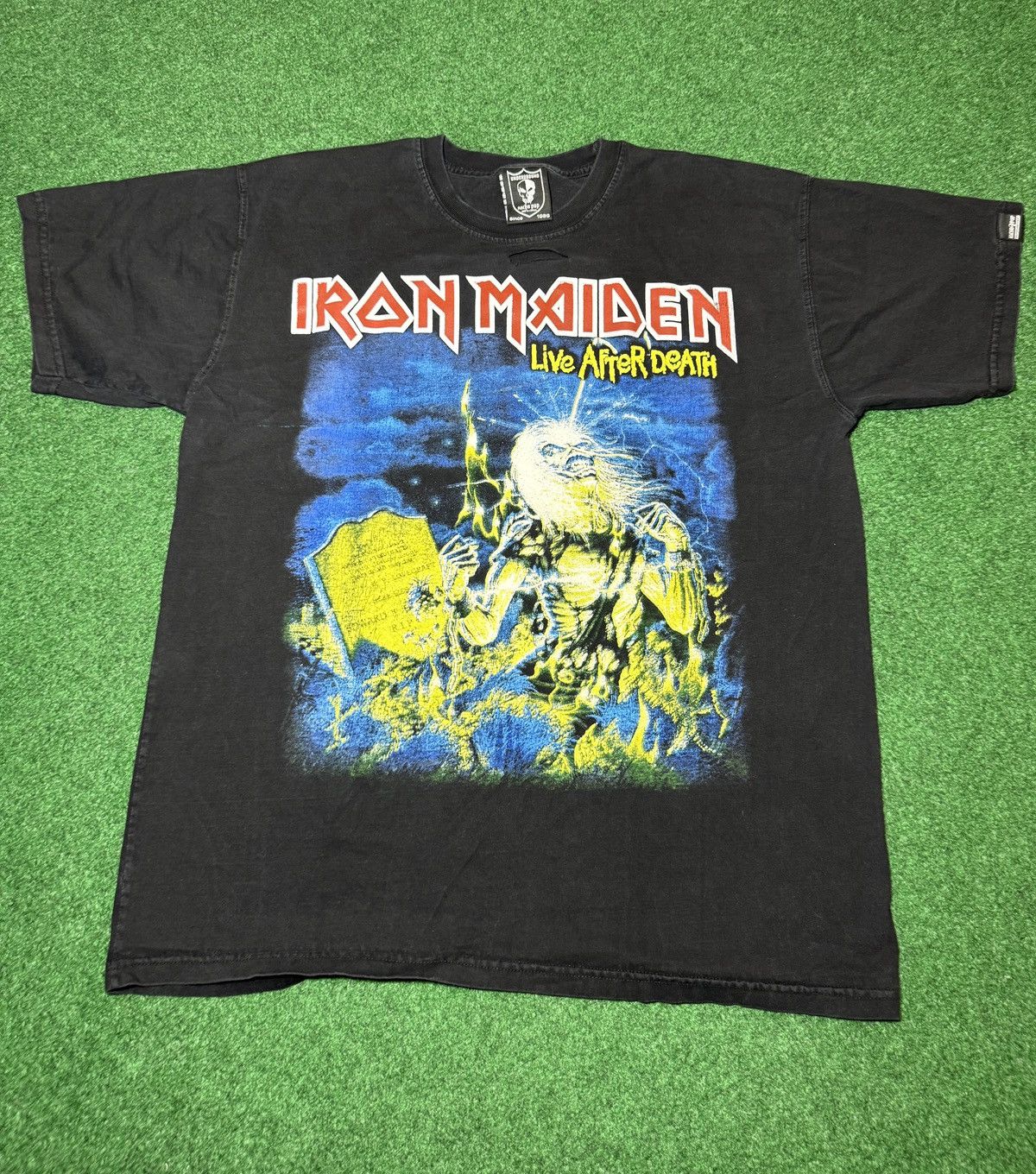 Vintage Y2K Iron Maiden Life After Death Metal Band T Shirt