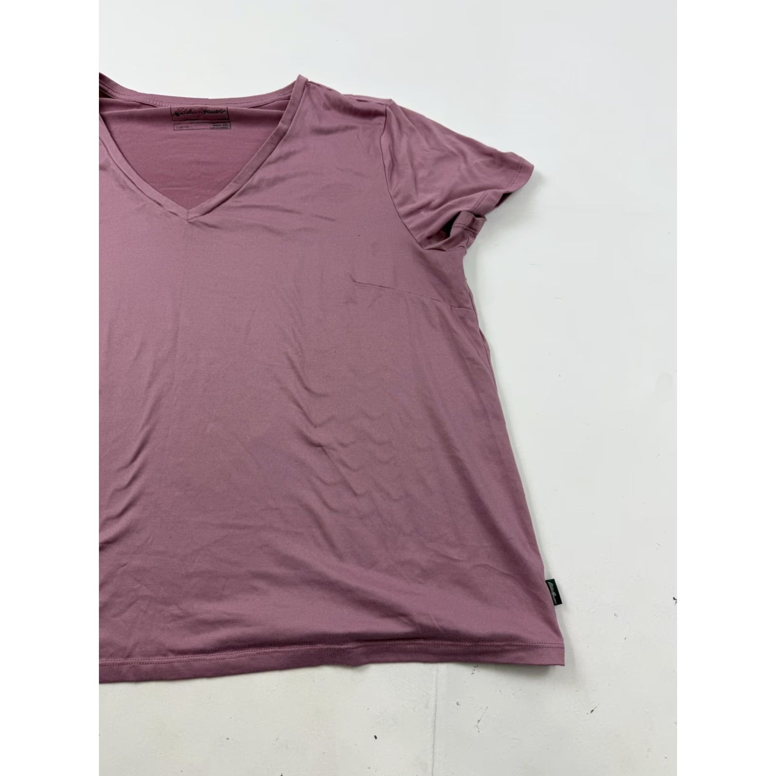 Eddie Bauer Eddie Bauer Pajama Top Womens 2XL Pink V-Neck Short Sleeve Sleep Shirt Lounge Size XXL / US 16-18 / IT 52-54 - 2 Thumbnail