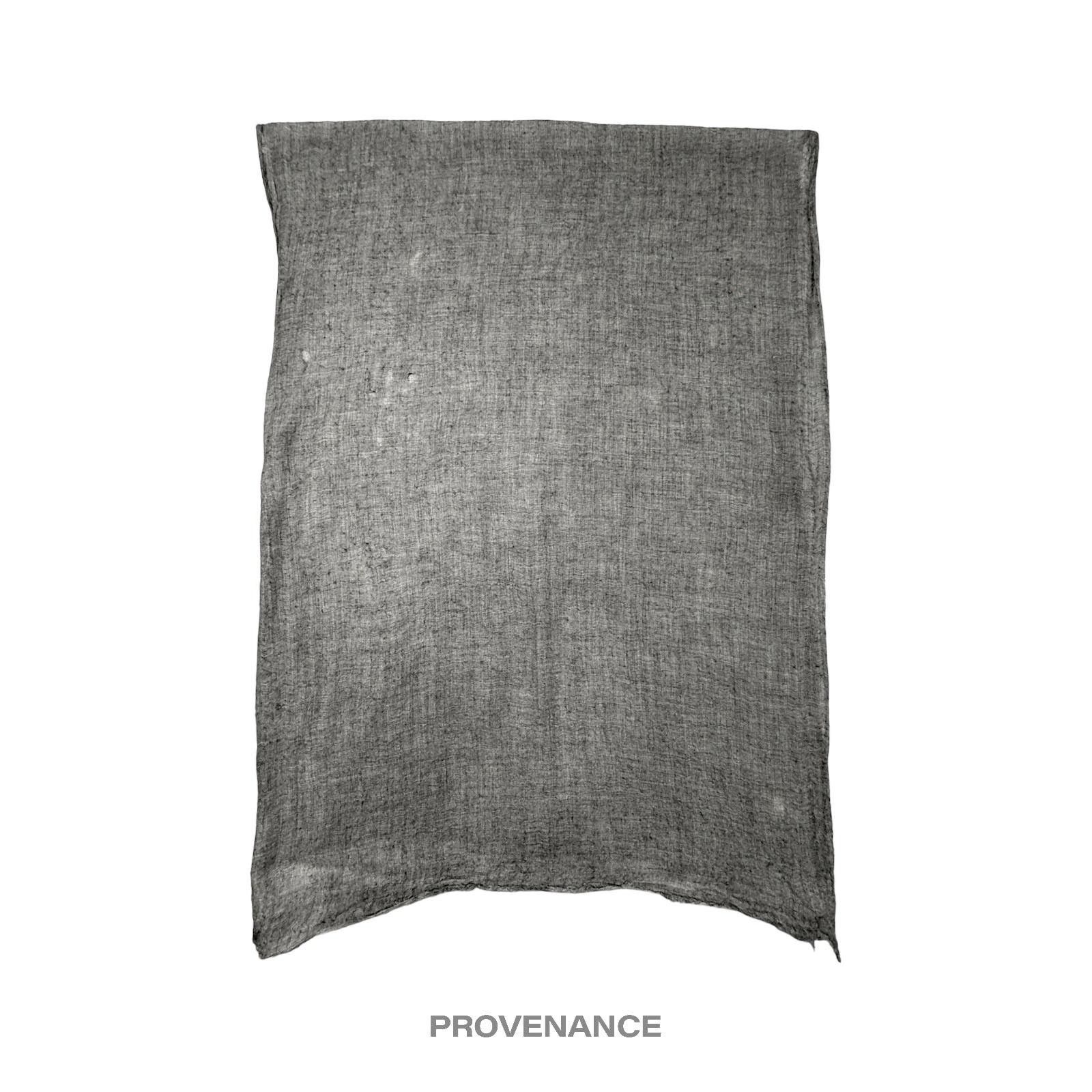 Brunello Cucinelli 🔴 Brunello Cucinelli Two-Tone Cashmere Sheer Scarf Grey Size ONE SIZE - 1 Thumbnail