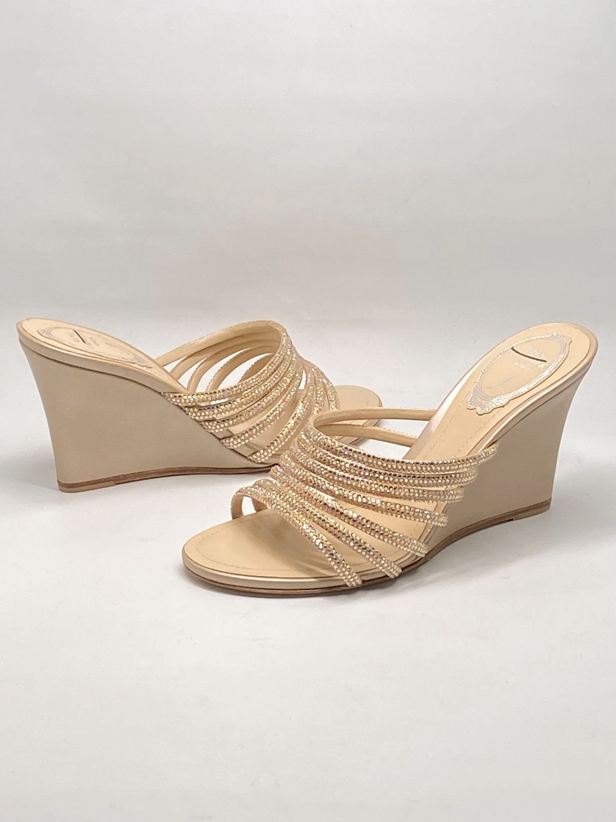 Rene Caovilla Rene Caovilla Crystal-Embellished Wedge Sandals size 37 Size US 7 / IT 37 - 11 Thumbnail