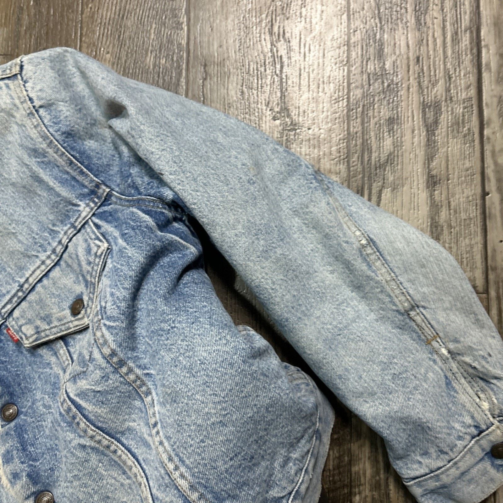 Levi's Vintage Levi’s Sherpa Lined Denim Trucker Jacket Size 42 Size US L / EU 52-54 / 3 - 5 Thumbnail