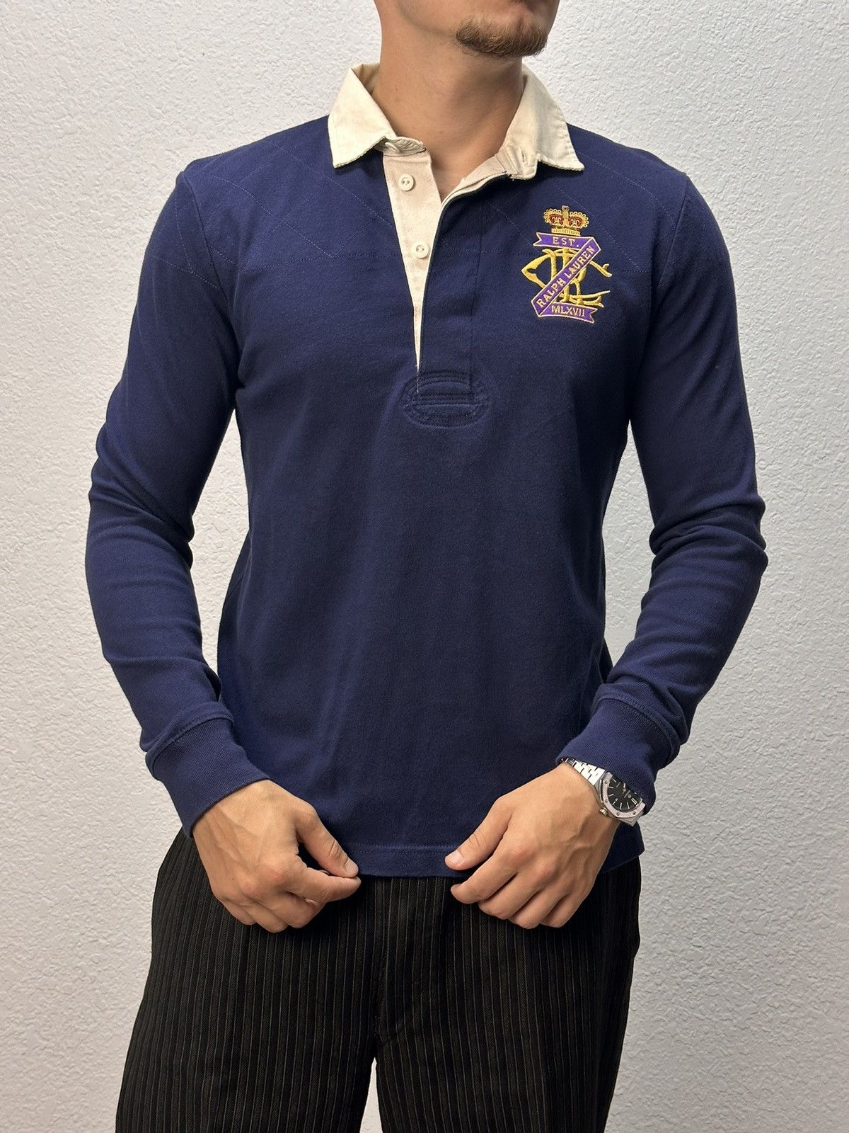 Polo Ralph Lauren Vintage Polo Ralph Lauren Regby Y2K streetwear Double Jacket Size US M / EU 48-50 / 2 - 5 Thumbnail