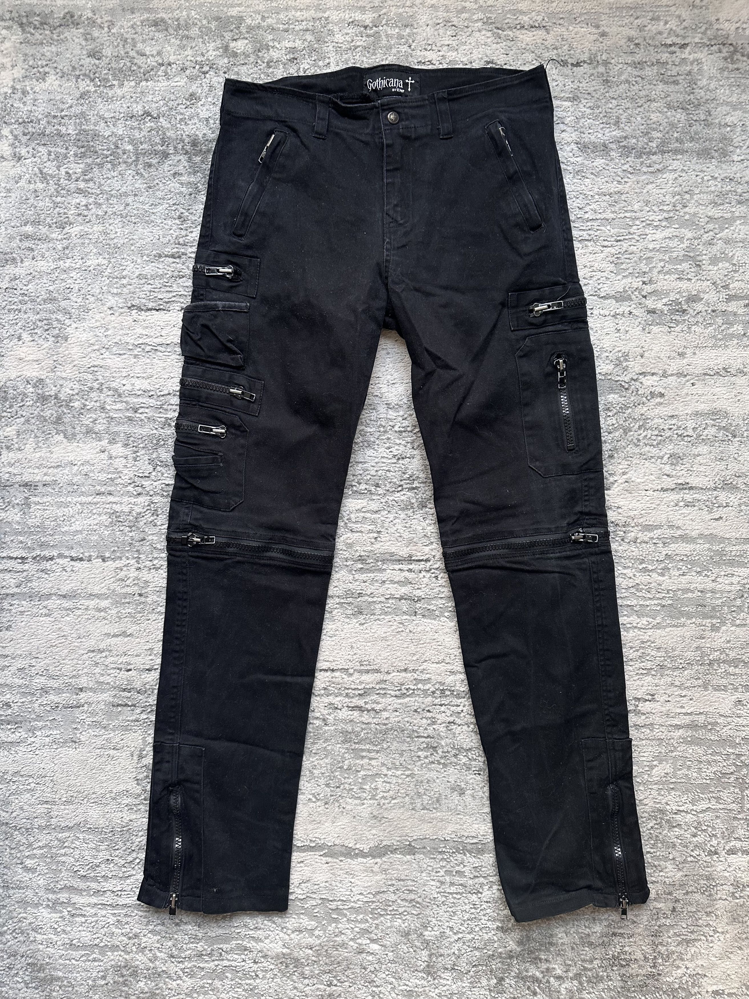 Vintage Gothicana by EMP avant garde pants Size US 33 - 1 Thumbnail