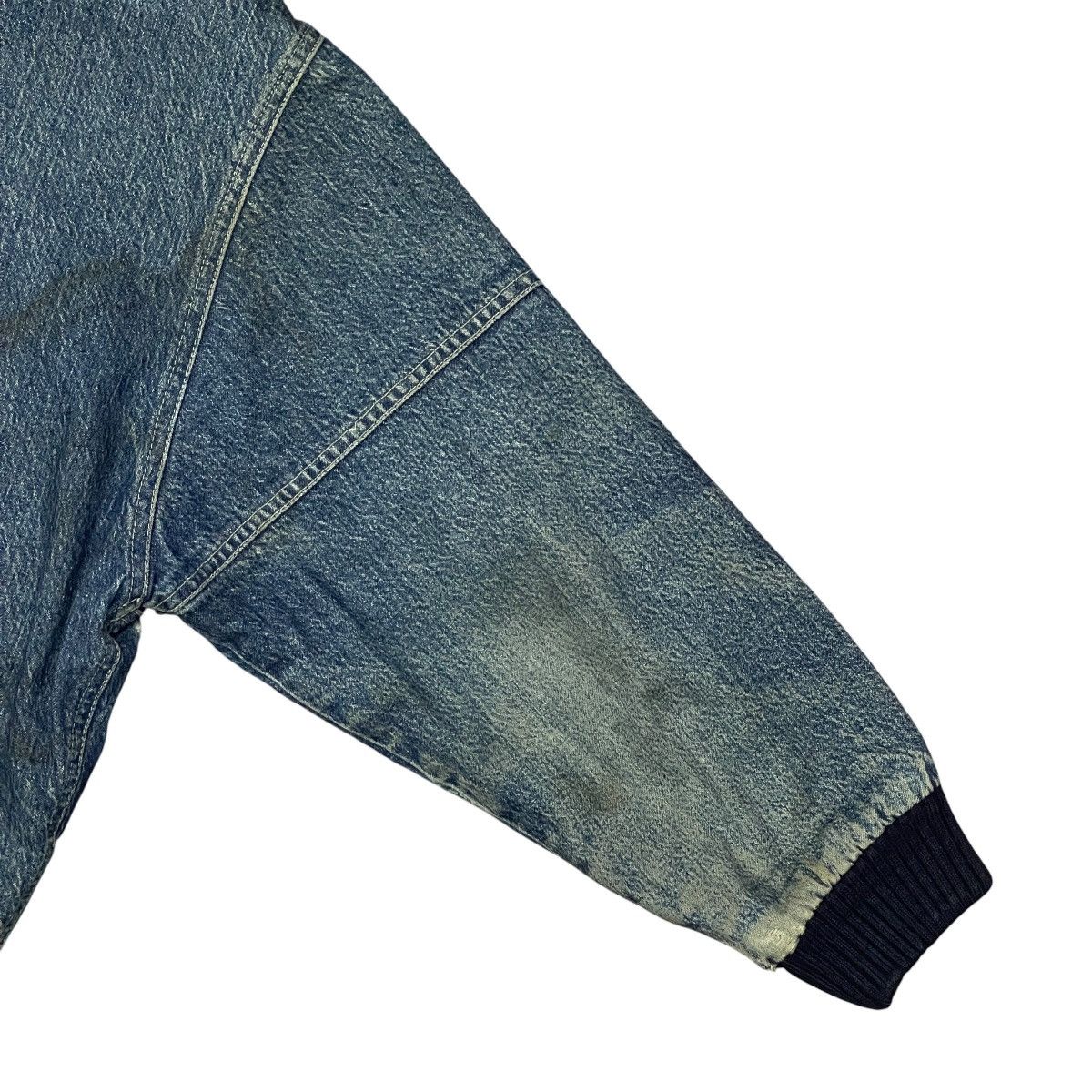 Big John Vintage 90s Big John Utility Denim Bomber Jacket Boxy Fit Size US L / EU 52-54 / 3 - 17 Thumbnail