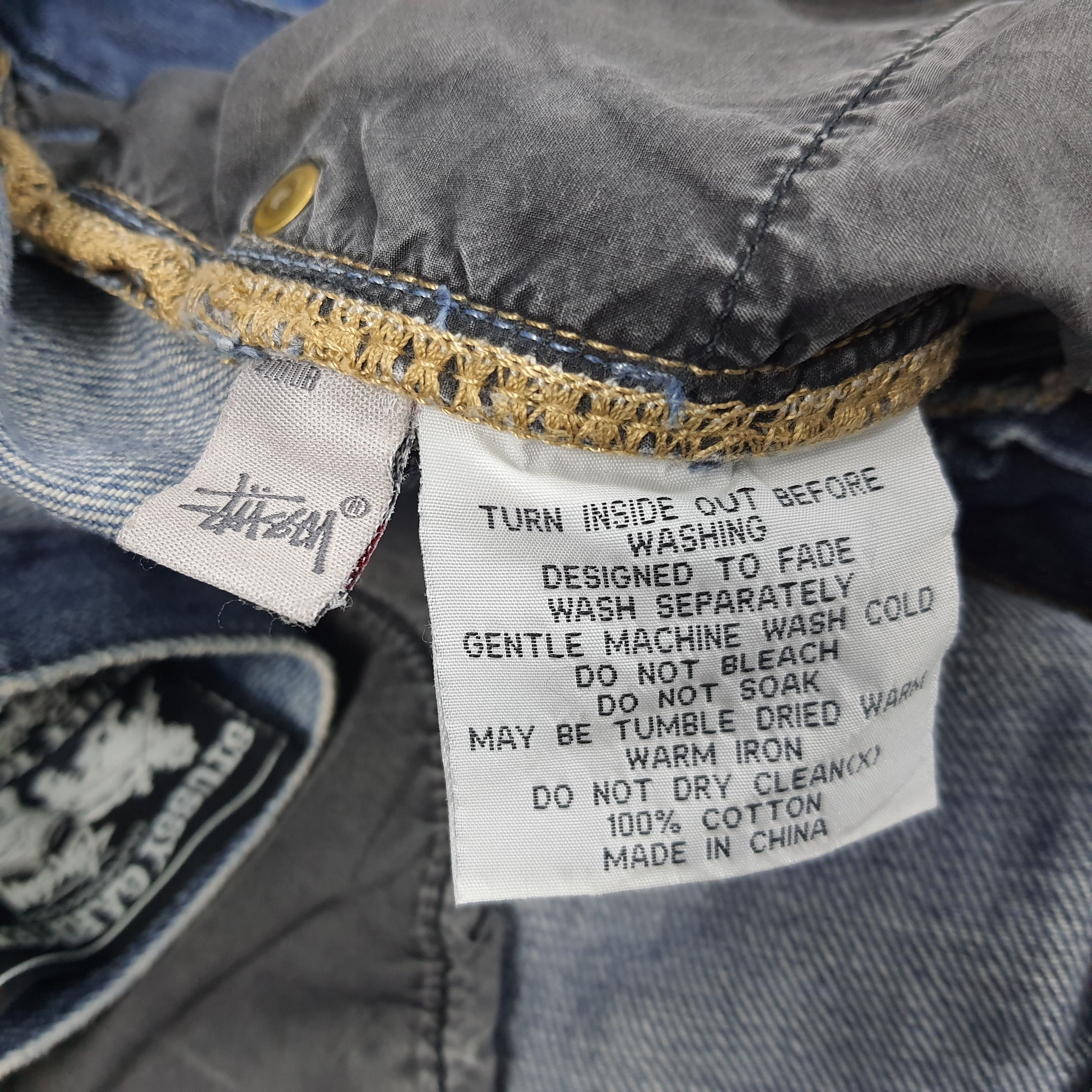 Stussy × Vintage Vintage Stussy Custom Logo Streetwear Jeans Size US 36 / EU 52 - 9 Thumbnail