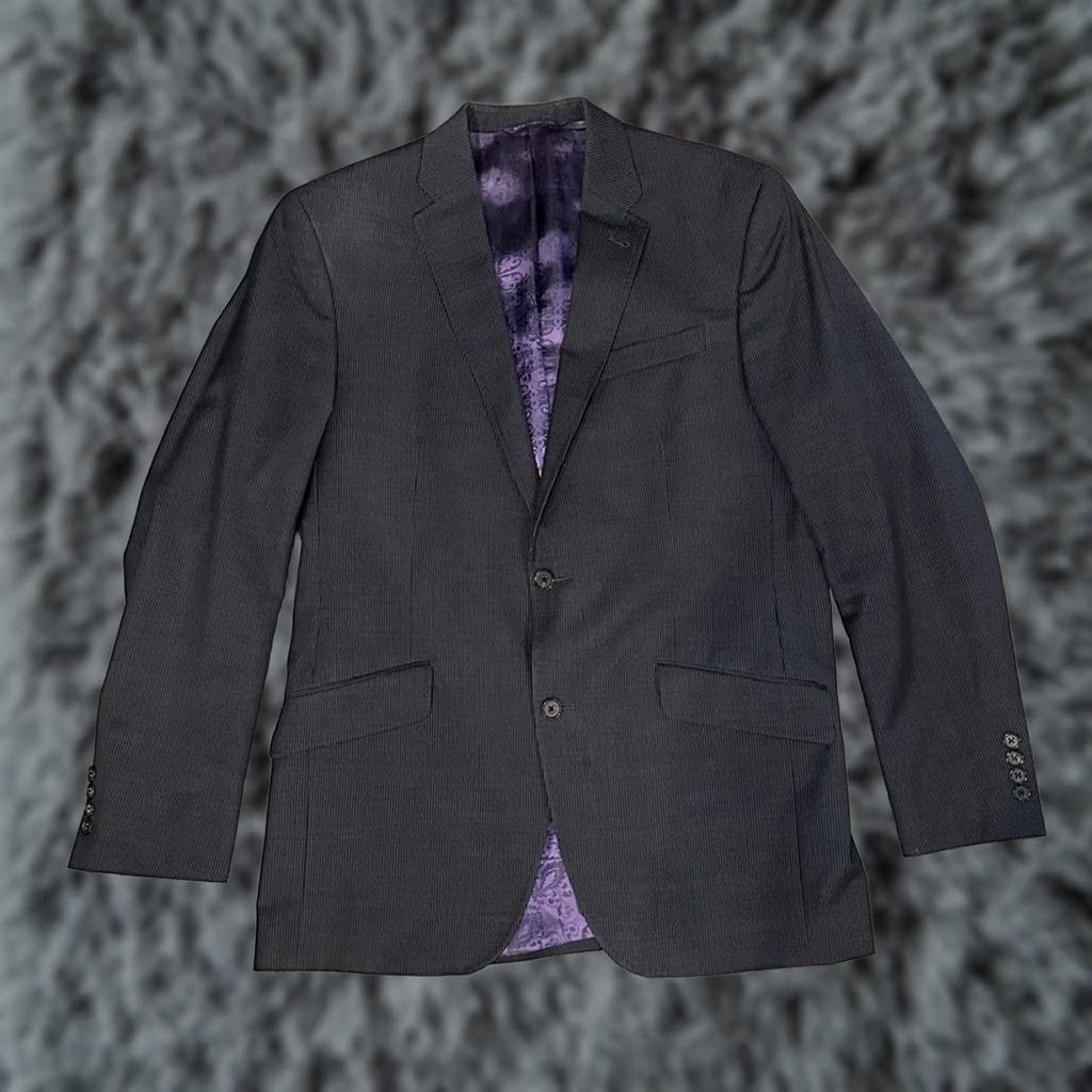 Ted Baker Ted Baker London Endurance Jones Pinstripe Sport Coat - 42 Men Regular Wool Black Stripes Sport Coat Mens 42 Size US XS / EU 42 / 0 - 1 Thumbnail