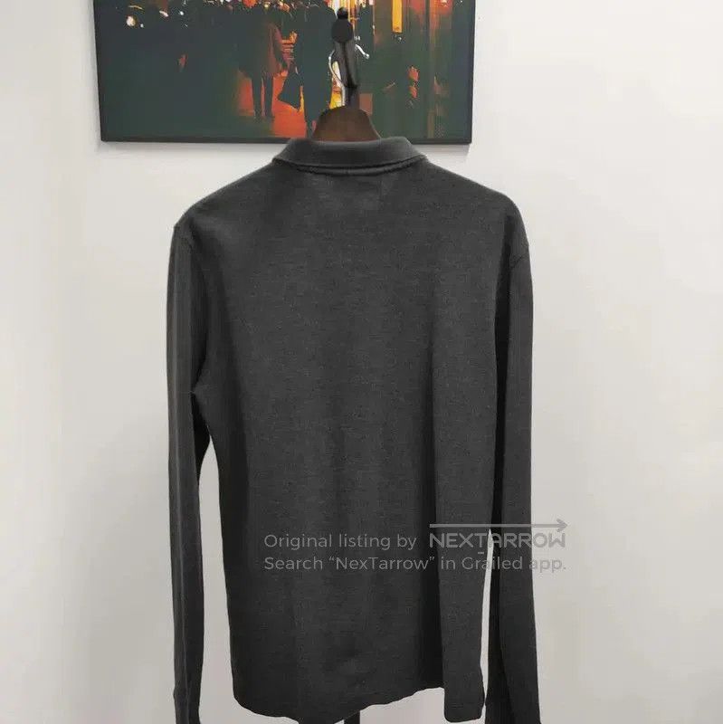 Burberry Burberry Long Sleeve Polo in Dark Gray Cotton. Size US M / EU 48-50 / 2 - 2 Thumbnail