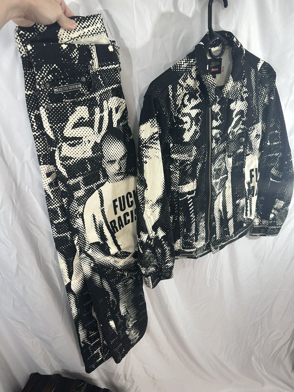 Jean Paul Gaultier × Supreme Supreme x Jean Paul Gaultier Denim Rasicm Jacket Size US M / EU 48-50 / 2 - 14 Thumbnail