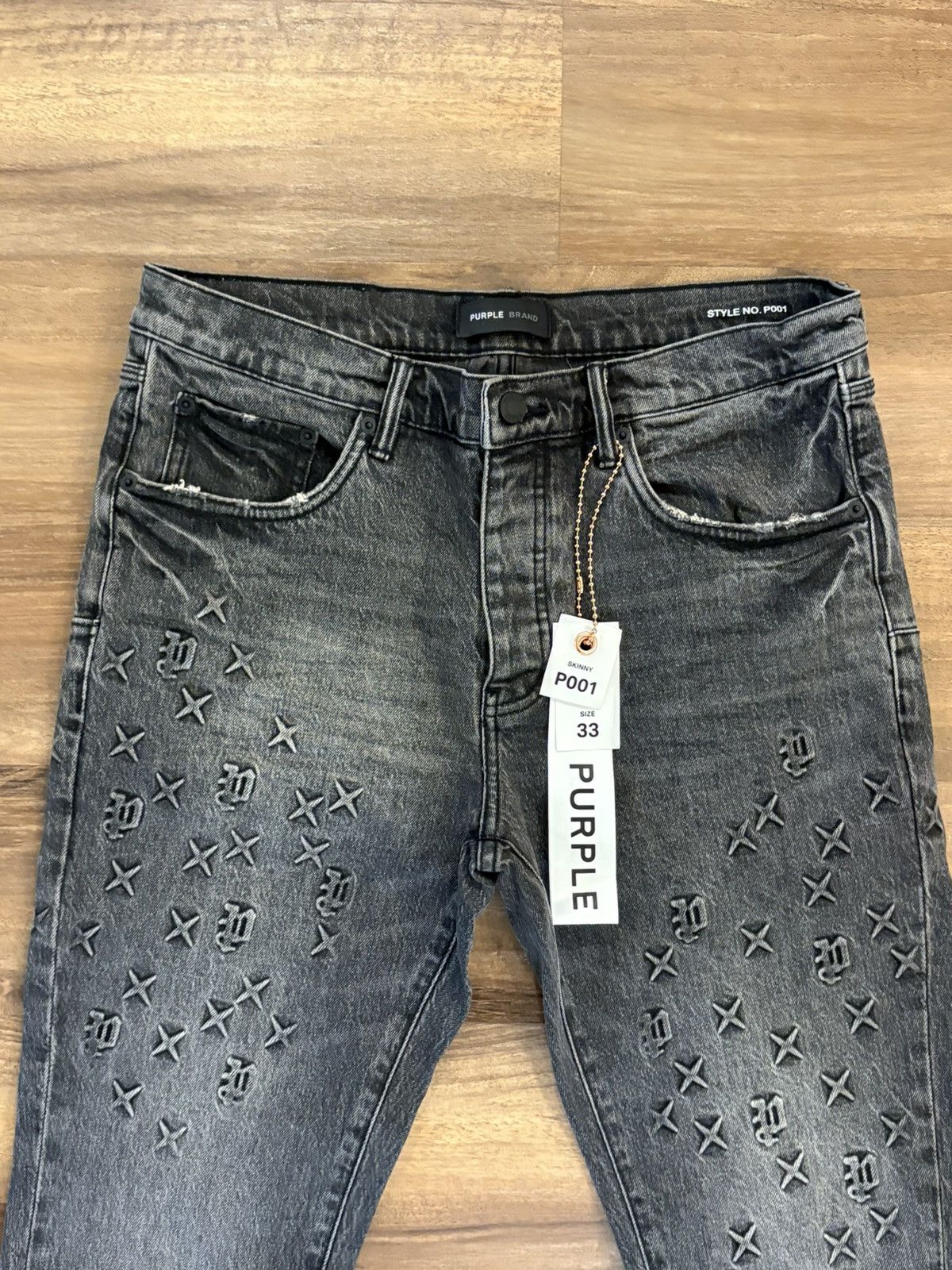 Purple Brand Purple Brand dark monogram jeans size 33 brand new Size US 33 - 3 Thumbnail
