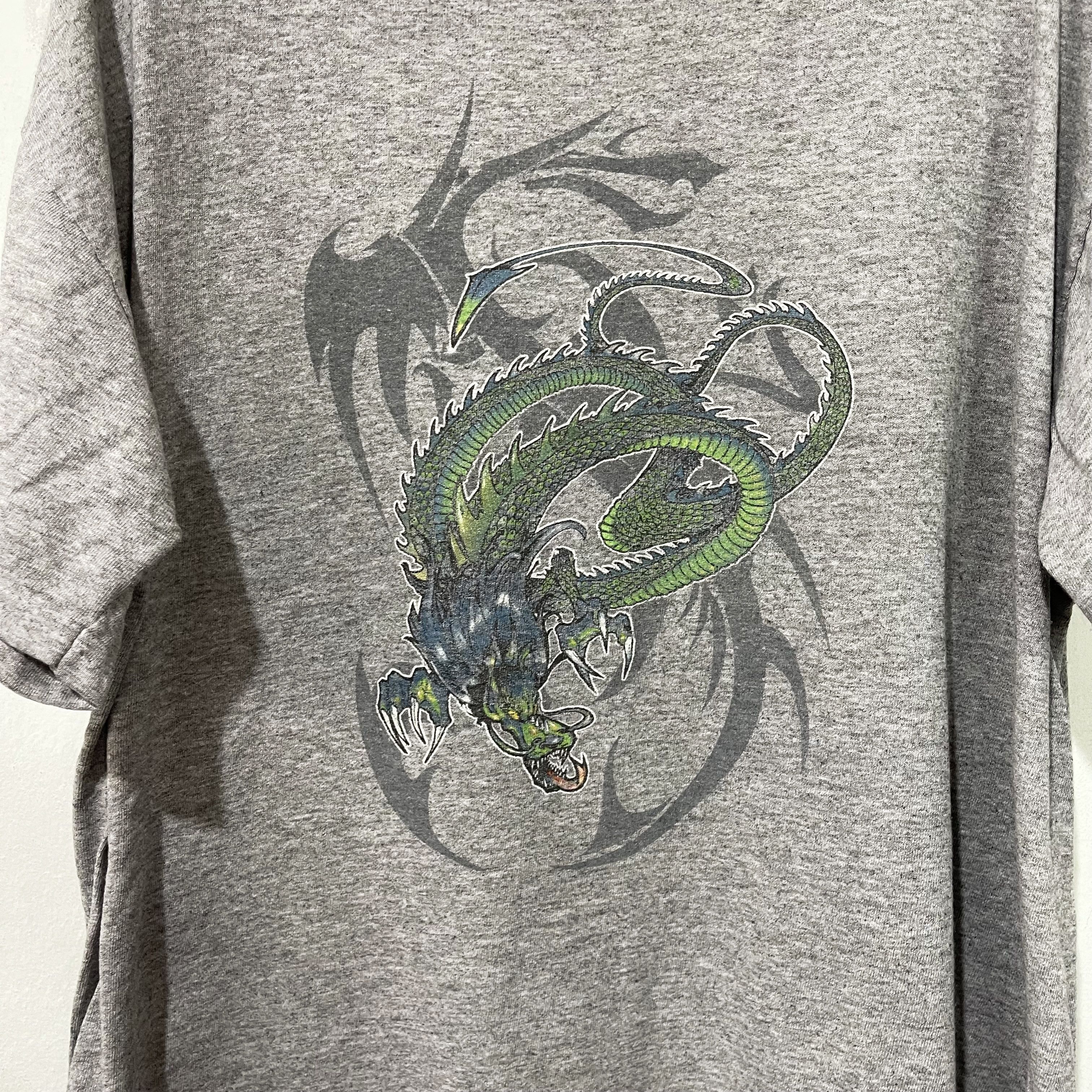 Vintage Vintage Y2K Dragon Shirt Size US XL / EU 56 / 4 - 2 Thumbnail