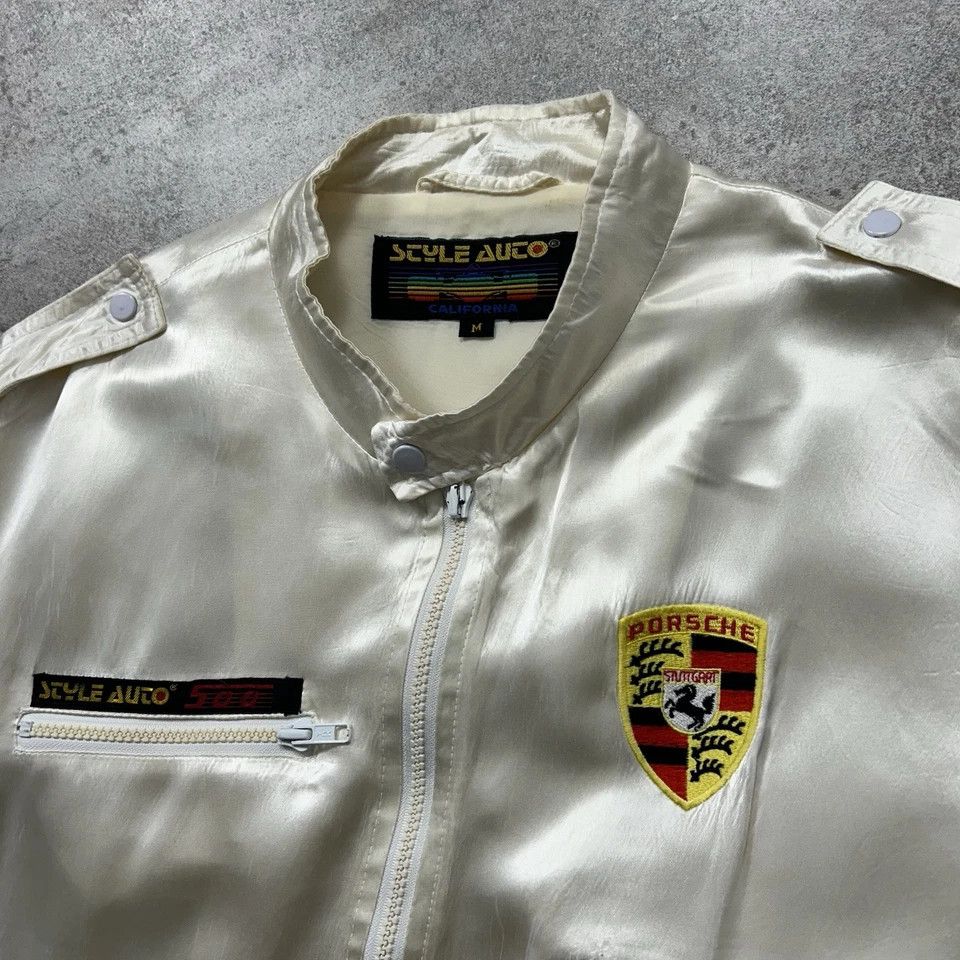 Porsche Design × Vintage PORSCHE STYLE AUTO SATIN JACKET EMBROIDERED LOGO SIZE M Size US M / EU 48-50 / 2 - 4 Thumbnail