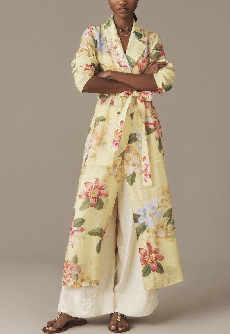 Anthropologie Anthropologie Maeve Trench Style Kimono, Size M Size M / US 6-8 / IT 42-44 - 4 Thumbnail