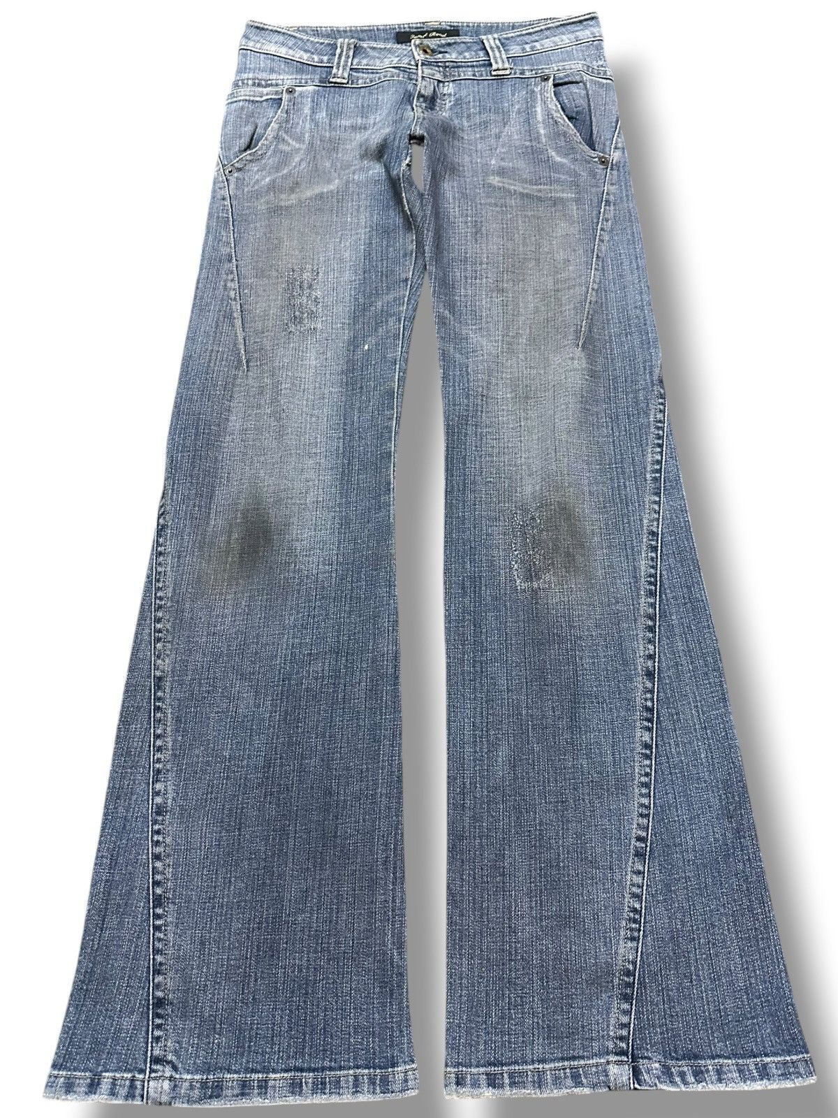 Japanese Brand Vintage Camel Road Flare Grunge Denim Size US 31 - 1 Thumbnail