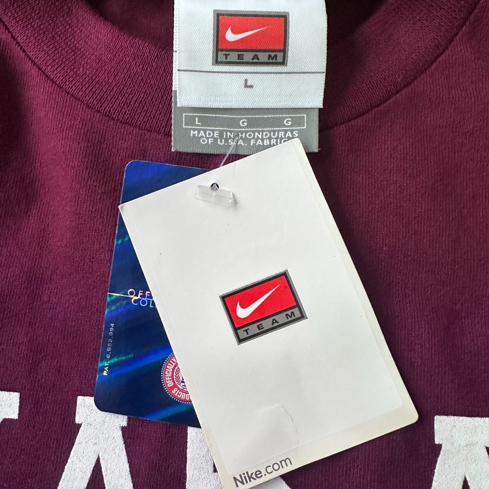 Nike VTG Y2K Nike Team Texas A&M Aggies T-Shirt Men L Maroon New Size US L / EU 52-54 / 3 - 6 Thumbnail