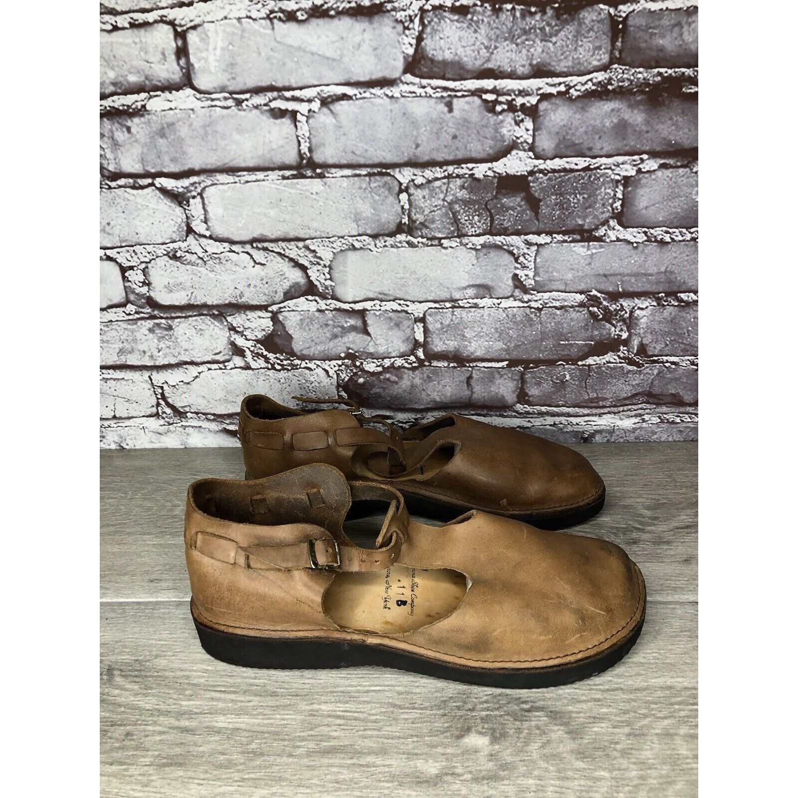 Other Aurora Shoe Co. Brown Leather Closed Toe Mary Jane Shoes Wom Size US 11 / IT 41 - 17 Thumbnail