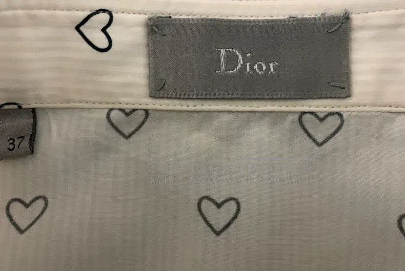 Dior Dior size 37 Heart Shirt Size US S / EU 44-46 / 1 - 3 Thumbnail