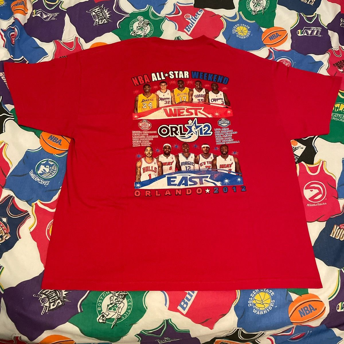 Y2K 2012 NBA All Star Game Kobe LeBron Basketball Tee