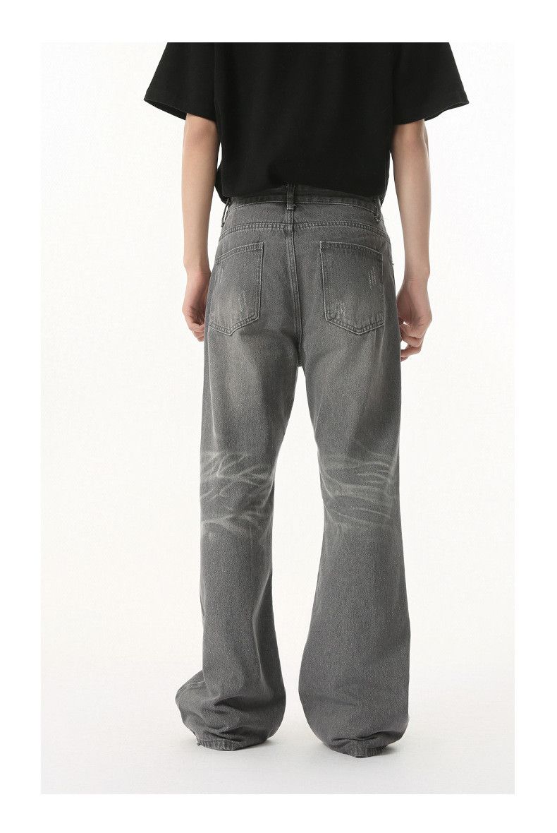 Japanese Brand Men's washed vintage ripped flared jeans Size US 32 / EU 48 - 5 Thumbnail