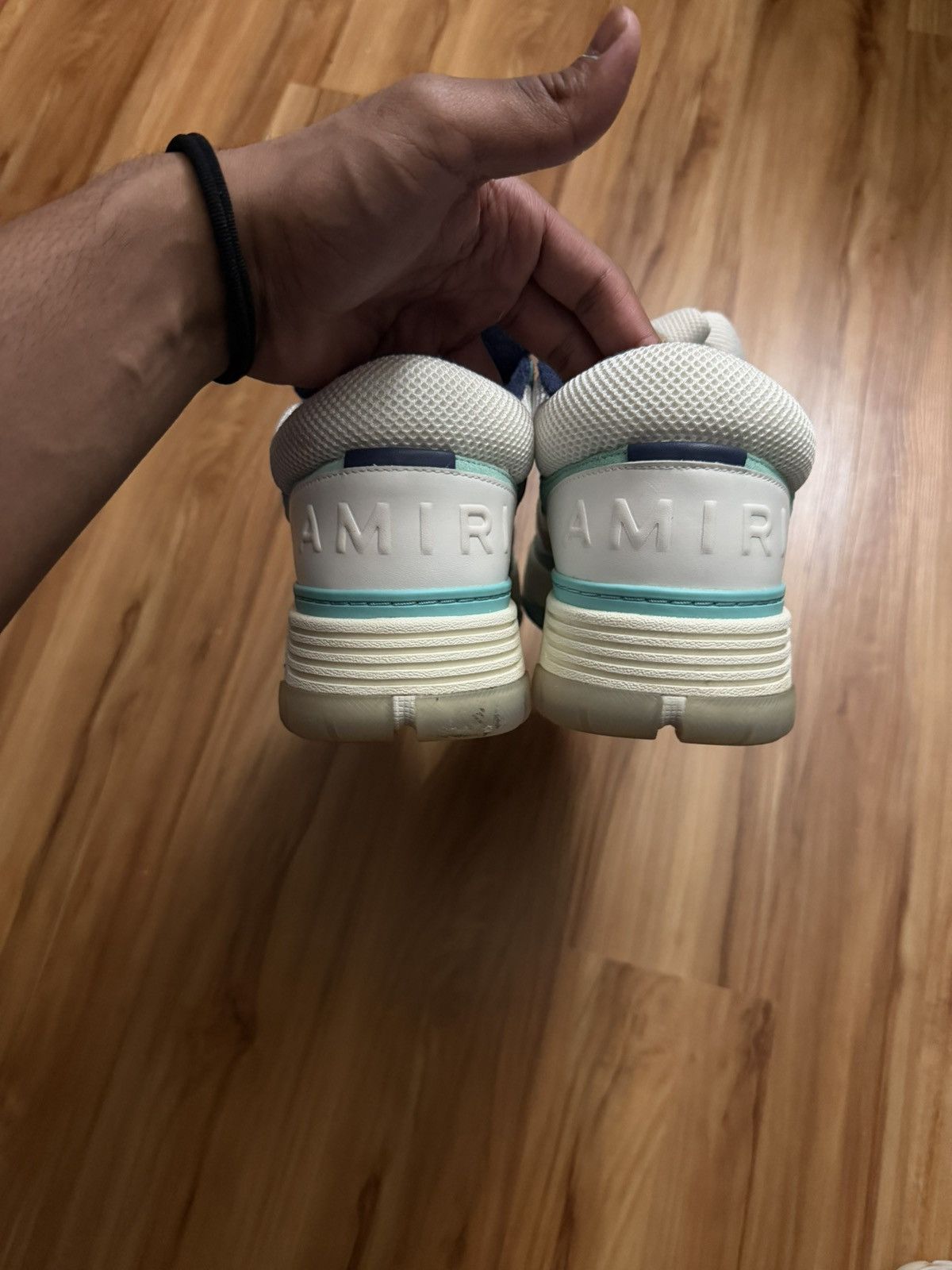 Amiri Amiri MA-1 ‘White Blue’ Size US 14 / EU 47 - 4 Thumbnail