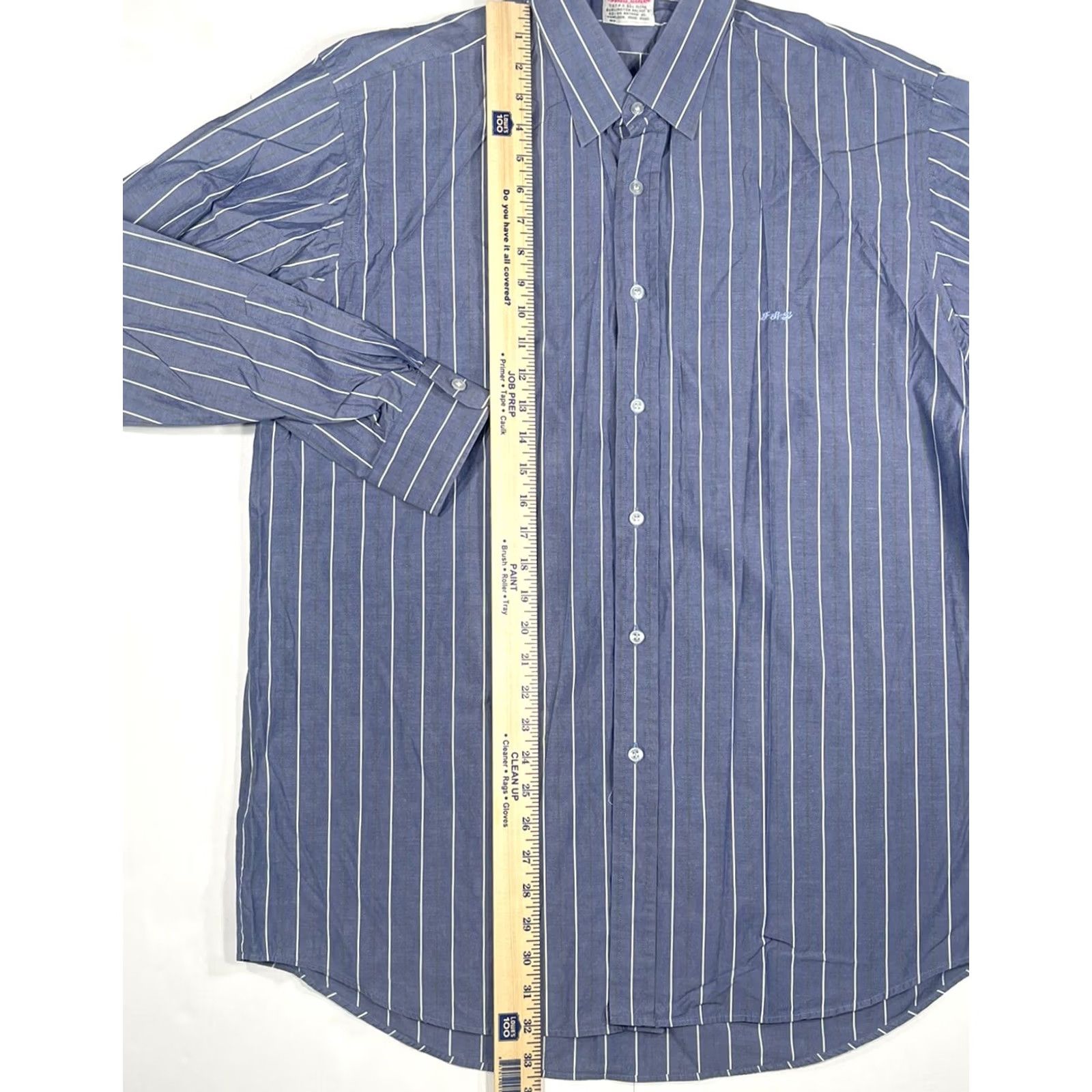 Vintage Sams Taylor Shirt Mens XL Long Sleeves Dress Casual Striped Front ButtonUp Size Size US XL / EU 56 / 4 - 4 Thumbnail