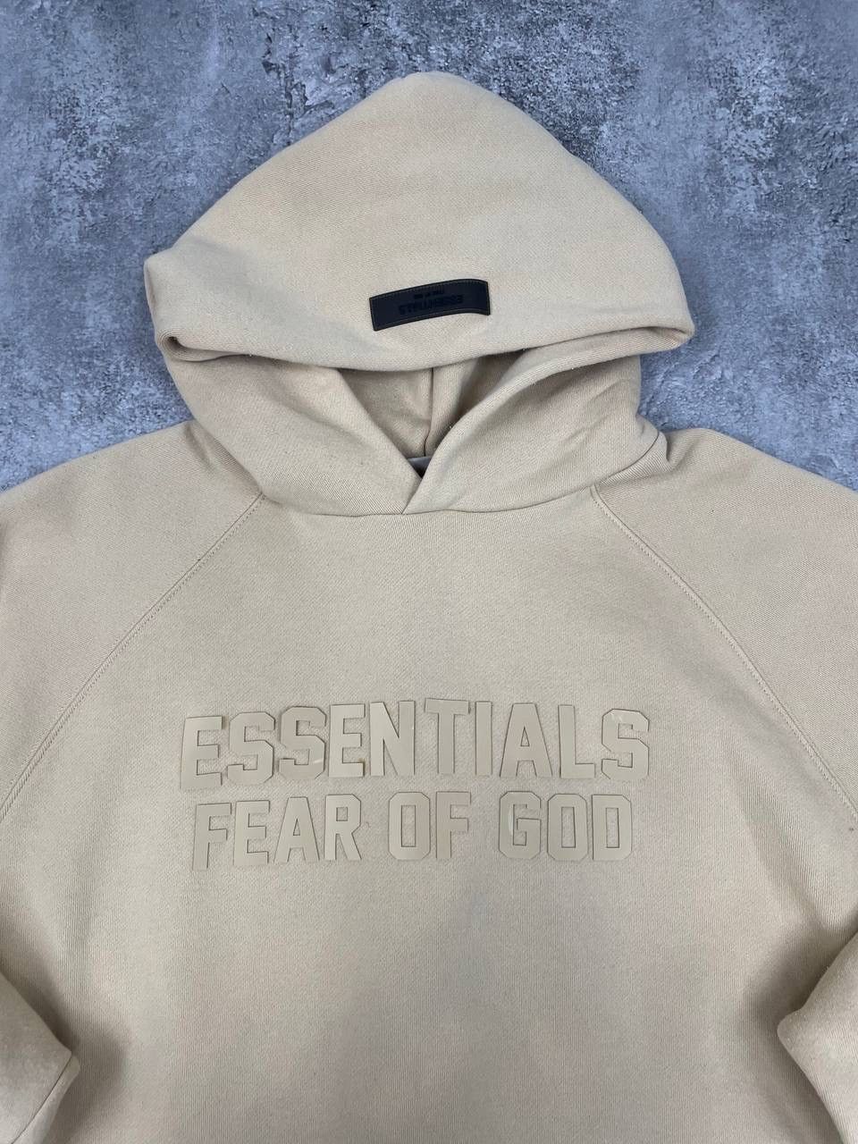 Essentials Essentials Fear Of God Men Hoodie Beige Oversized Sweatshirt Size US M / EU 48-50 / 2 - 2 Thumbnail