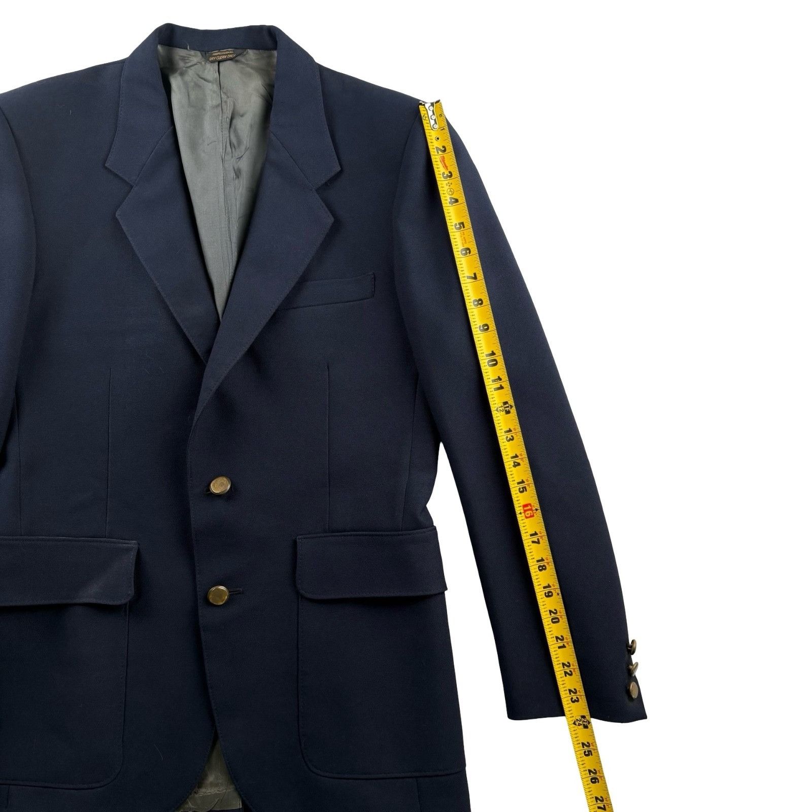 Levi's VTG Levi’s Men’s Wool Blend Action Suit Blazer Jacket Blue • Size 38R - 6 Thumbnail