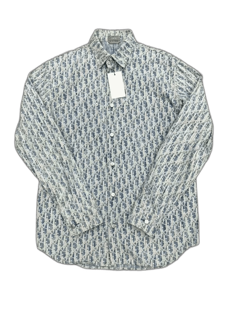 Dior Dior All-Over Print Button-Up Shirt Size US M / EU 48-50 / 2 - 1 Thumbnail