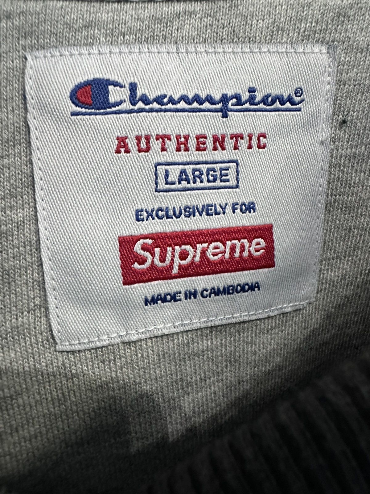 Champion × Supreme SUPREME X CHAMPION CREWNECK SIZE L Size US L / EU 52-54 / 3 - 8 Thumbnail