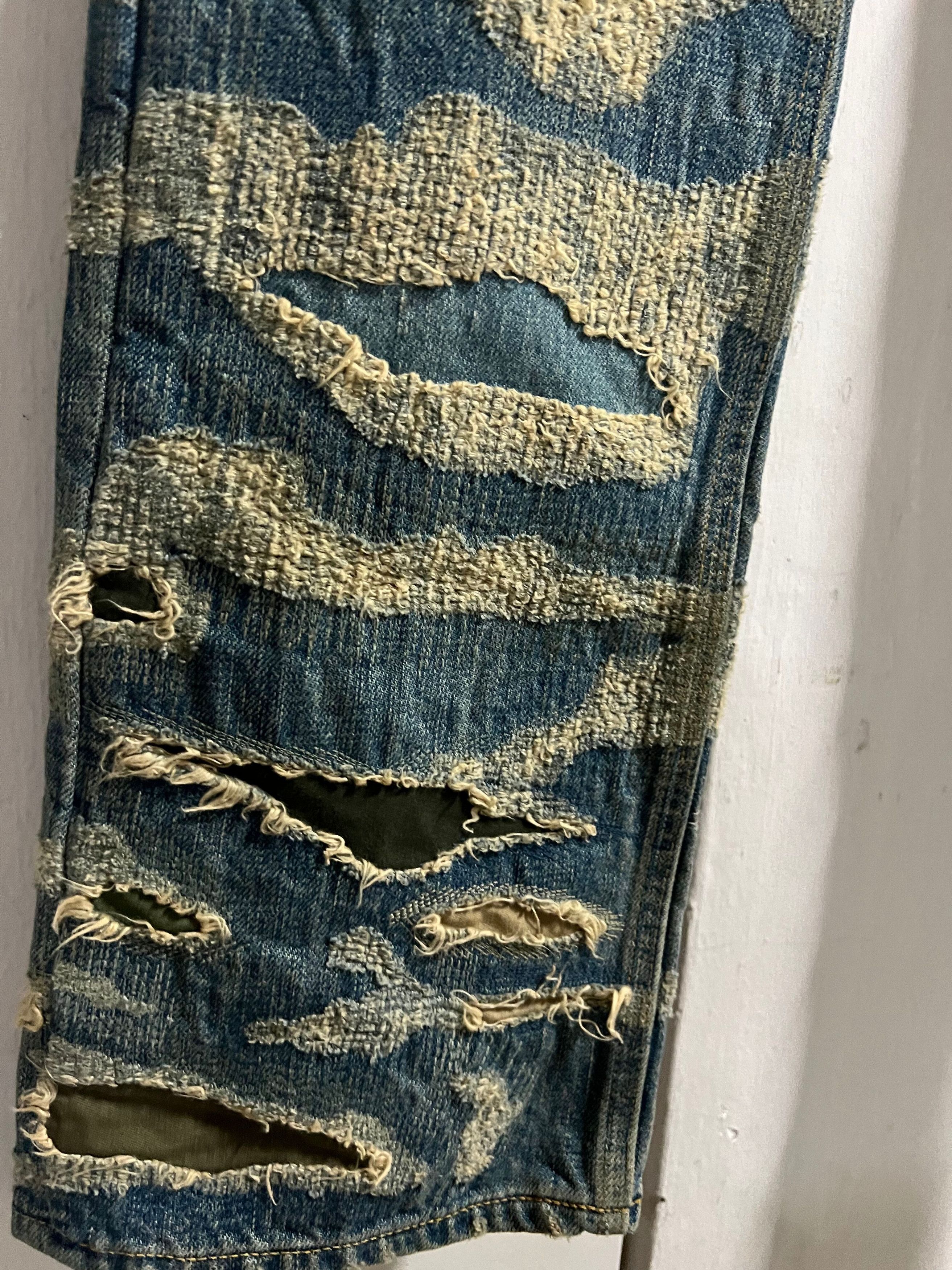 Givenchy Boro Destroyed denim jeans Size US 30 / EU 46 - 3 Thumbnail